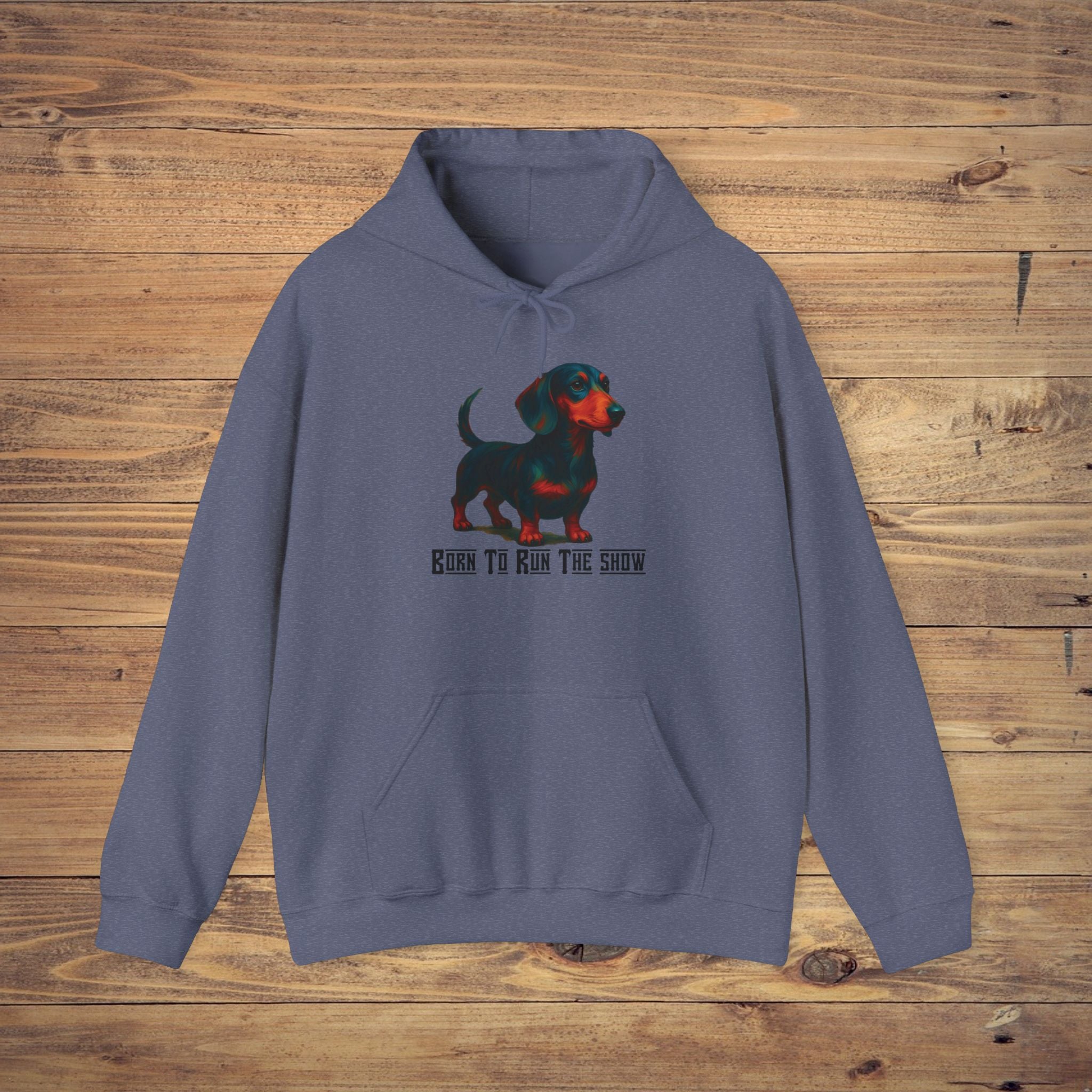 Dog Lover's Hooded Sweatshirt, Born to Run the Show Hoodie, Pet Apparel, Casual Wear, Animal Lovers Gift, Unisex Sweatshirt