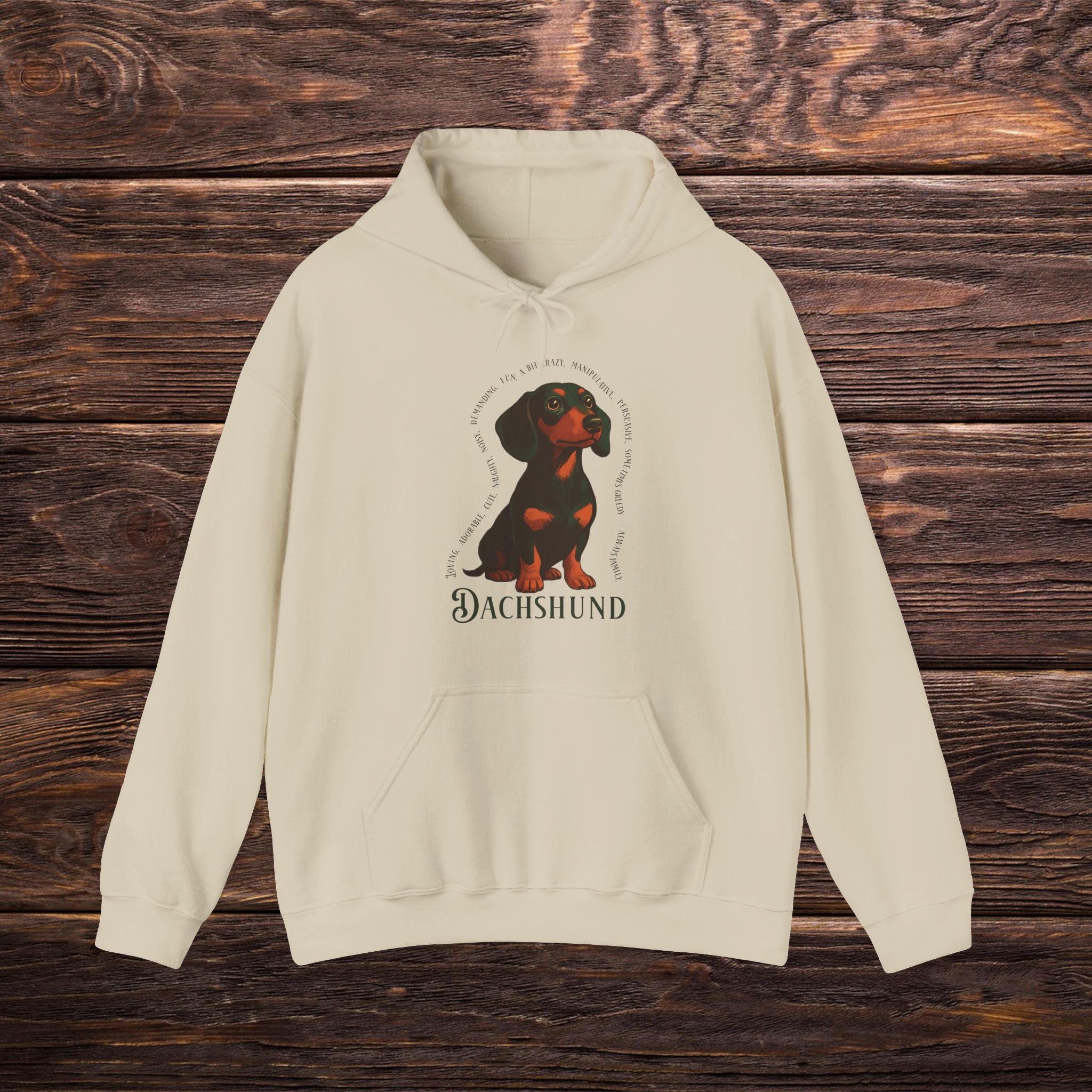 Dachshund Lovers Hoodie, Cozy Sweatshirt for Dog Owners, Perfect Gift for Pet Enthusiasts, Ideal for Fall Outings, Birthday Present