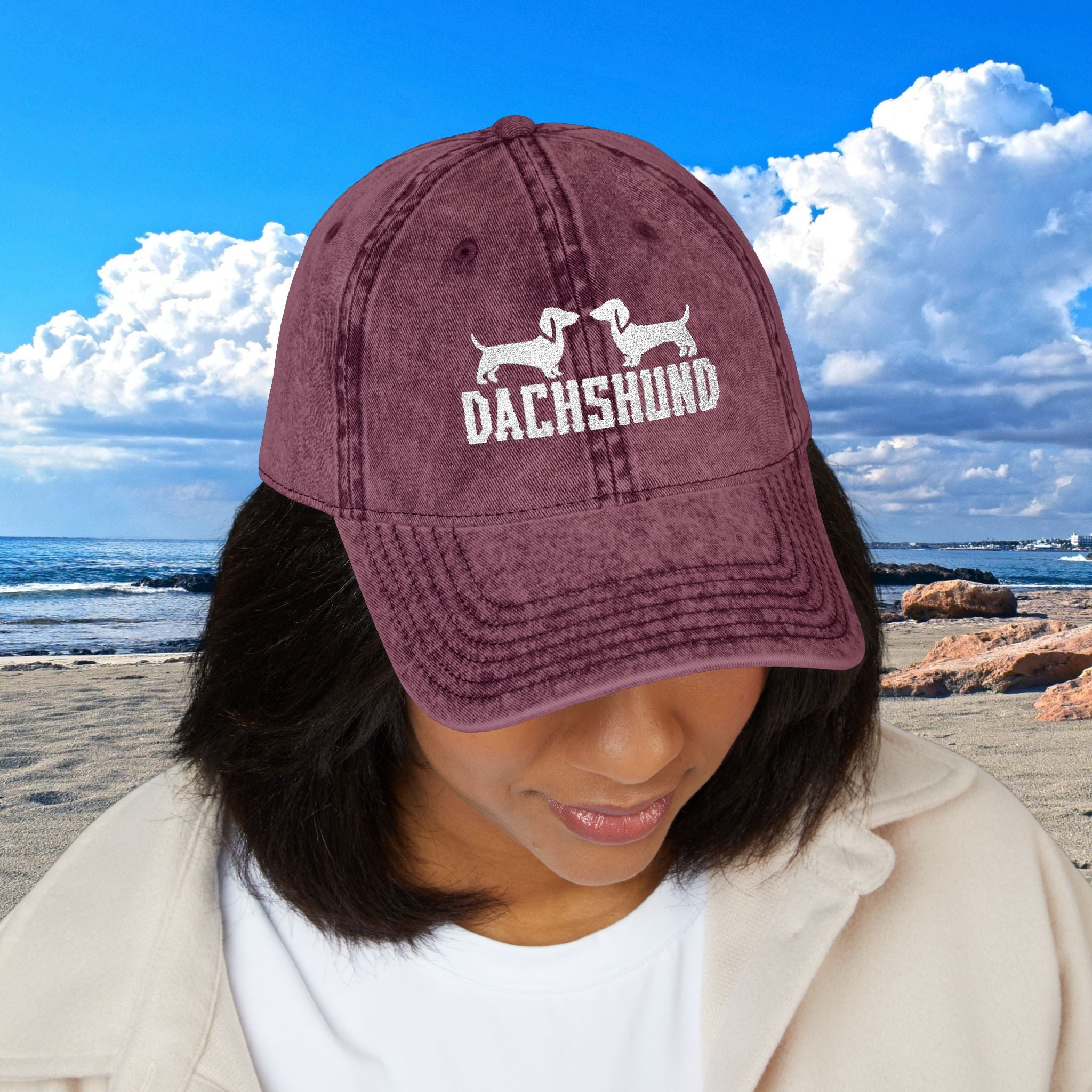 Vintage Dachshund Cap, Dog Lover’s Hat, Vintage Style Baseball Cap, Pet Owner Gift, Casual Outdoor Accessory