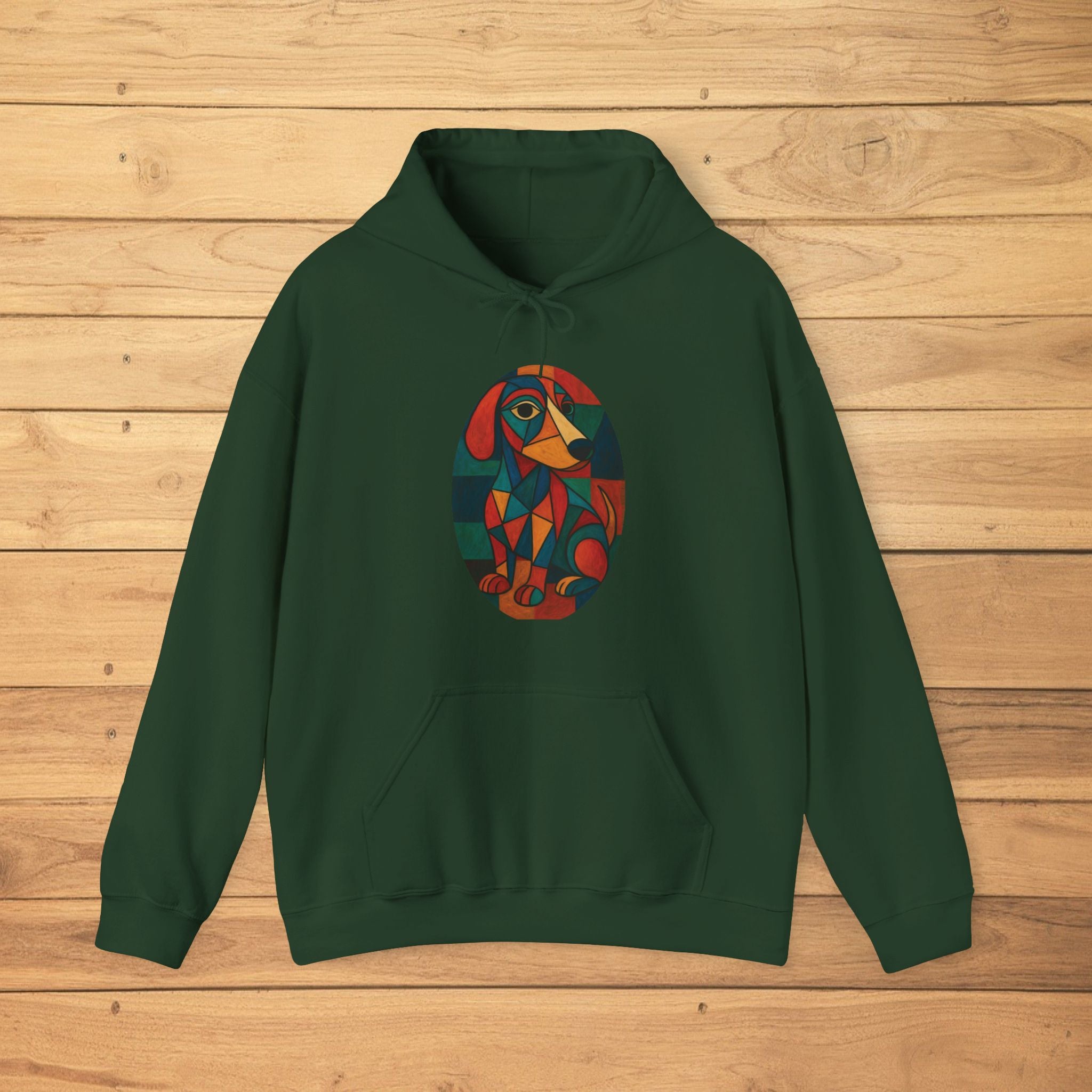 Colorful Dog Art Hoodie, Cozy Unisex Sweatshirt, Perfect Gift for Pet Lovers, Art Lovers, Everyday Wear