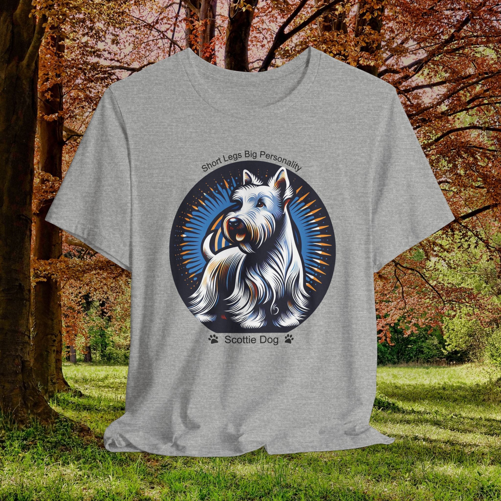 Funny Scottie Dog Unisex T-Shirt - Smart Legs Big Personality Tee