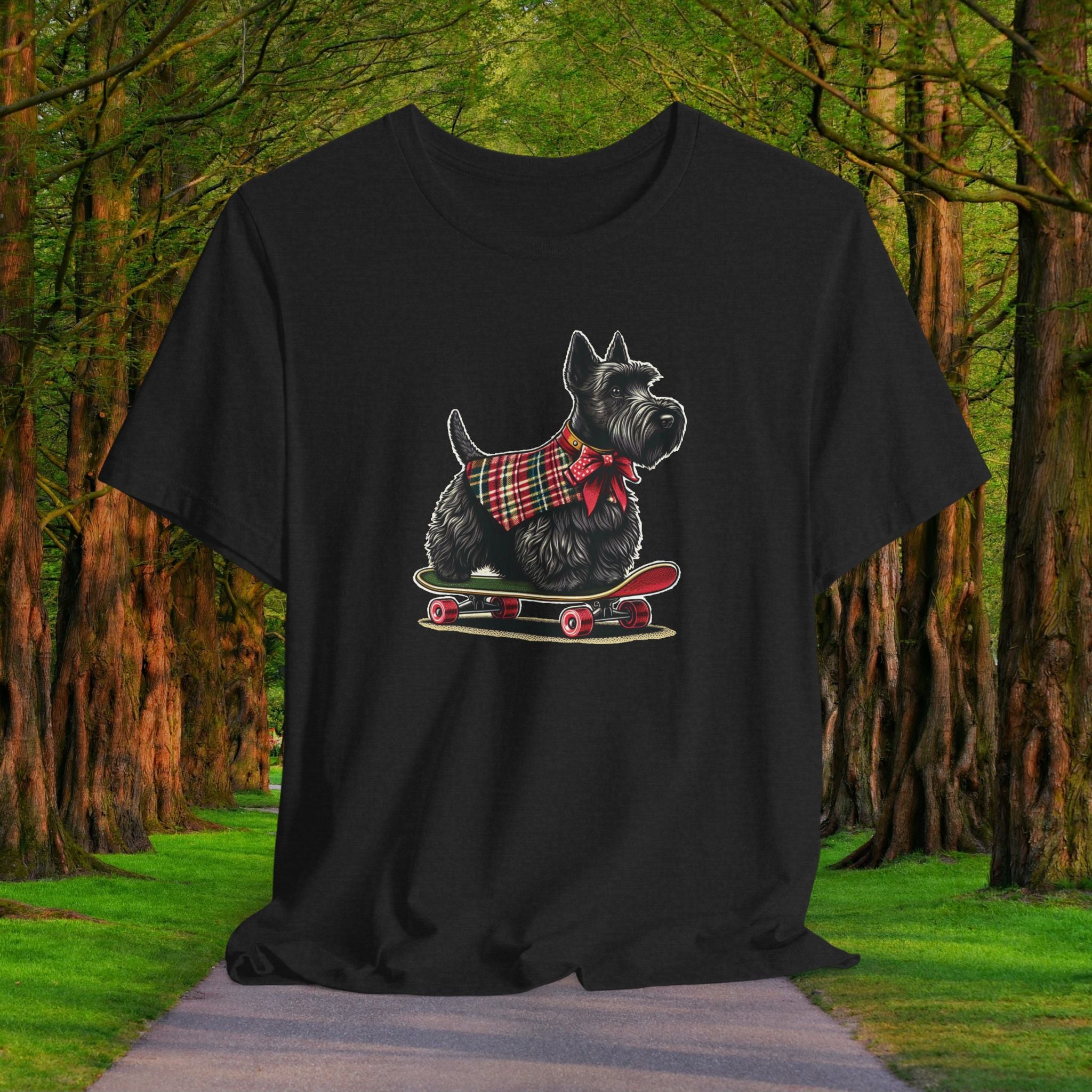 Vintage Skateboarding Dog Tee - Unisex Jersey Short Sleeve Shirt