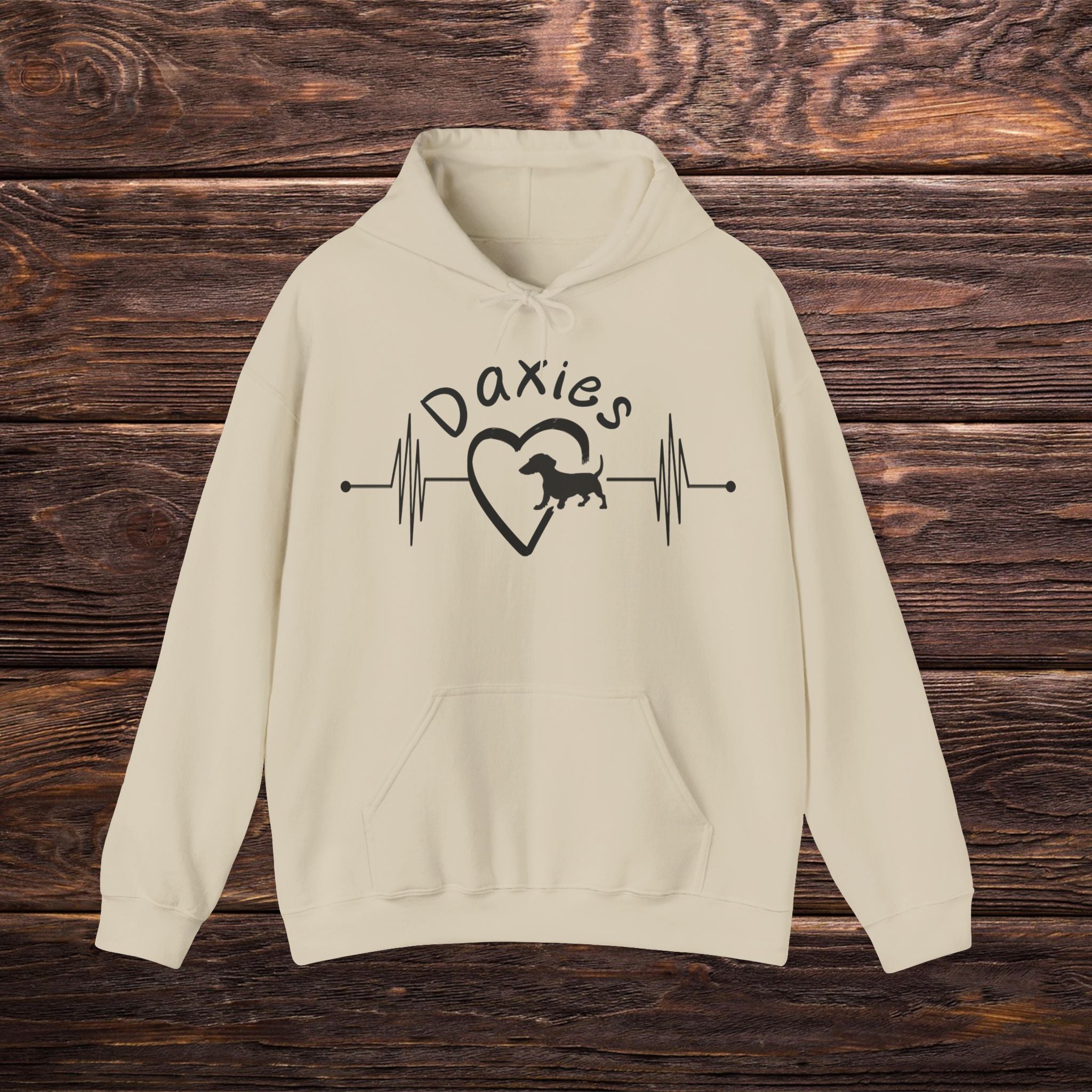 My Heart Beats Dachshund – Unisex Hoodie