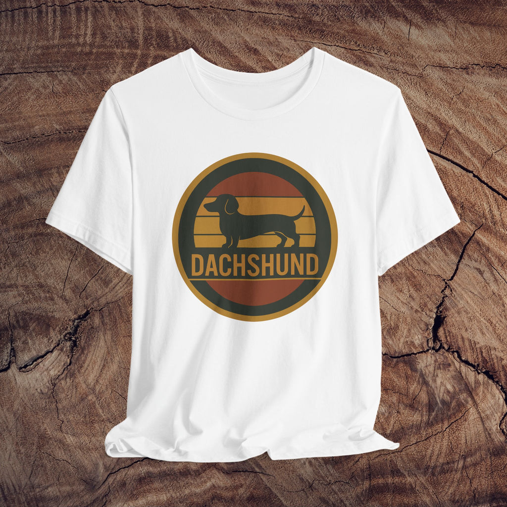 Retro Dachshund Unisex Tee - Dog Lover Gift, Cute Pet Shirt, Animal Lover Apparel, Funny Puppy T-Shirt, Canine Fanatic Gift
