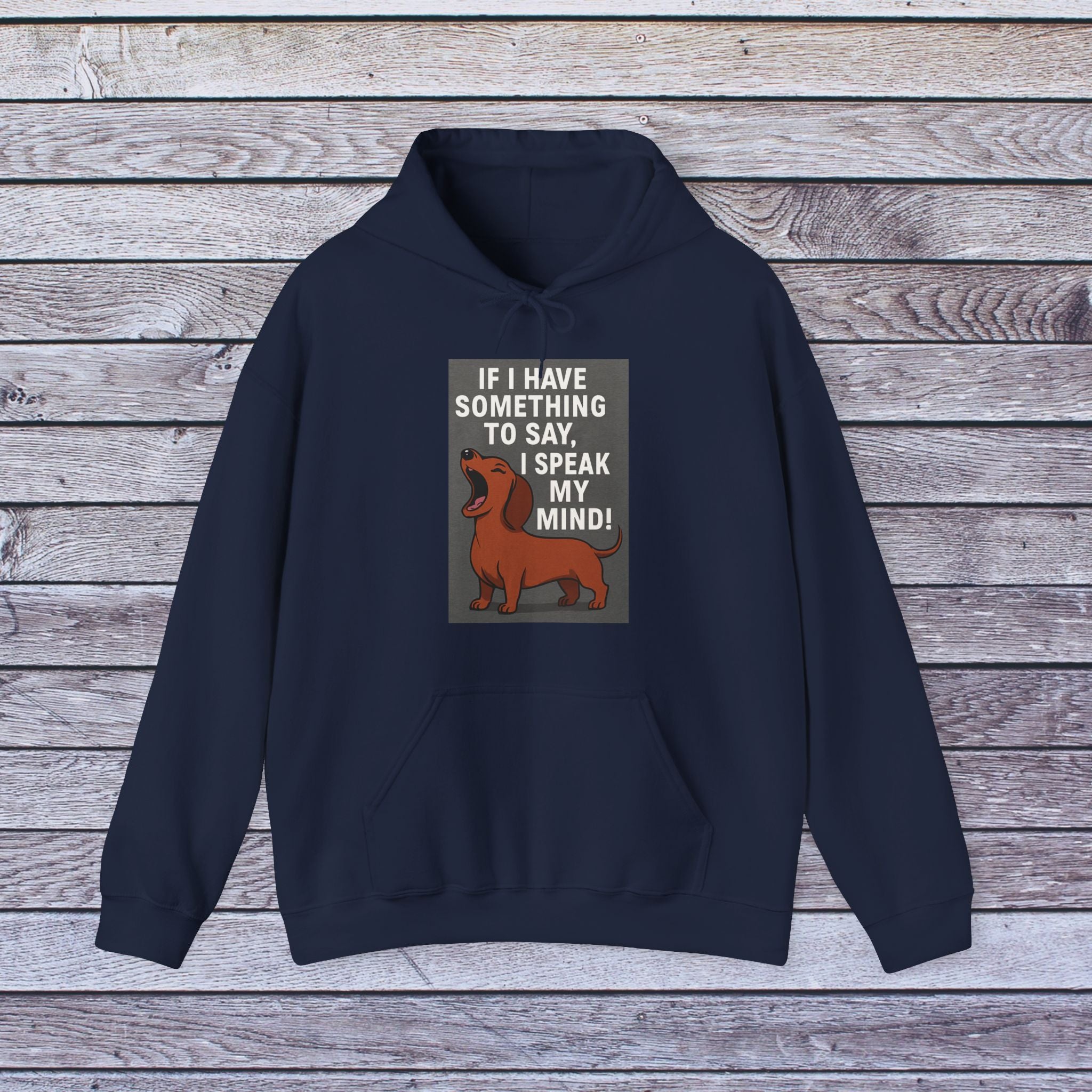 Funny Dog Lover Hoodie - Speak Your Mind, Pet Owner Gift, Unisex Hooded Sweatshirt, Cozy Animal Sweatshirt, Casual Wear