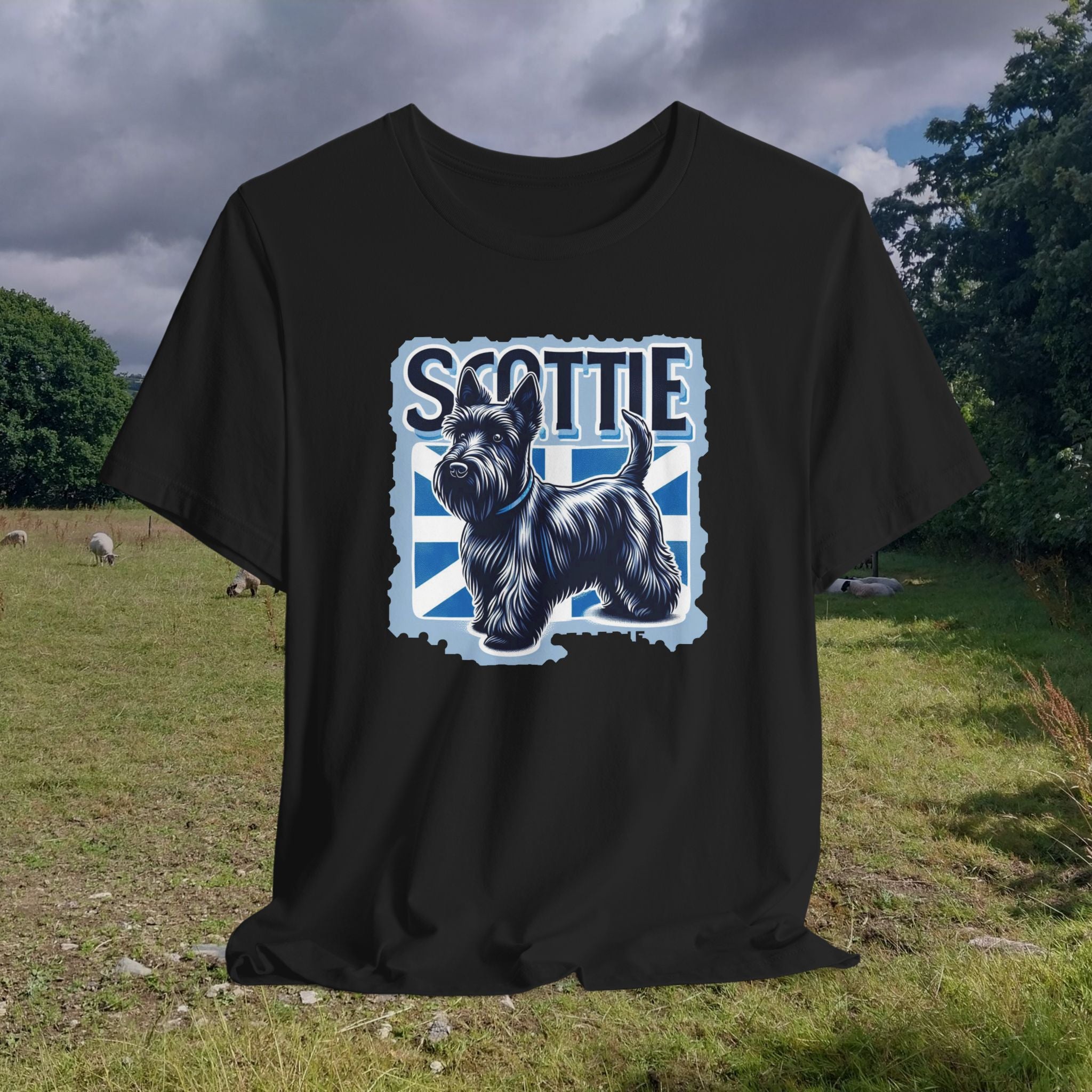Scottie Dog Unisex Tee - Casual Pet Lover's Short Sleeve Shirt