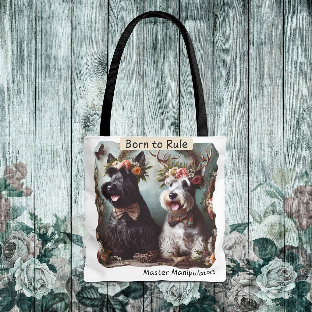 Born to Rule Dog-Themed Tote Bag - Master Manipulators Design