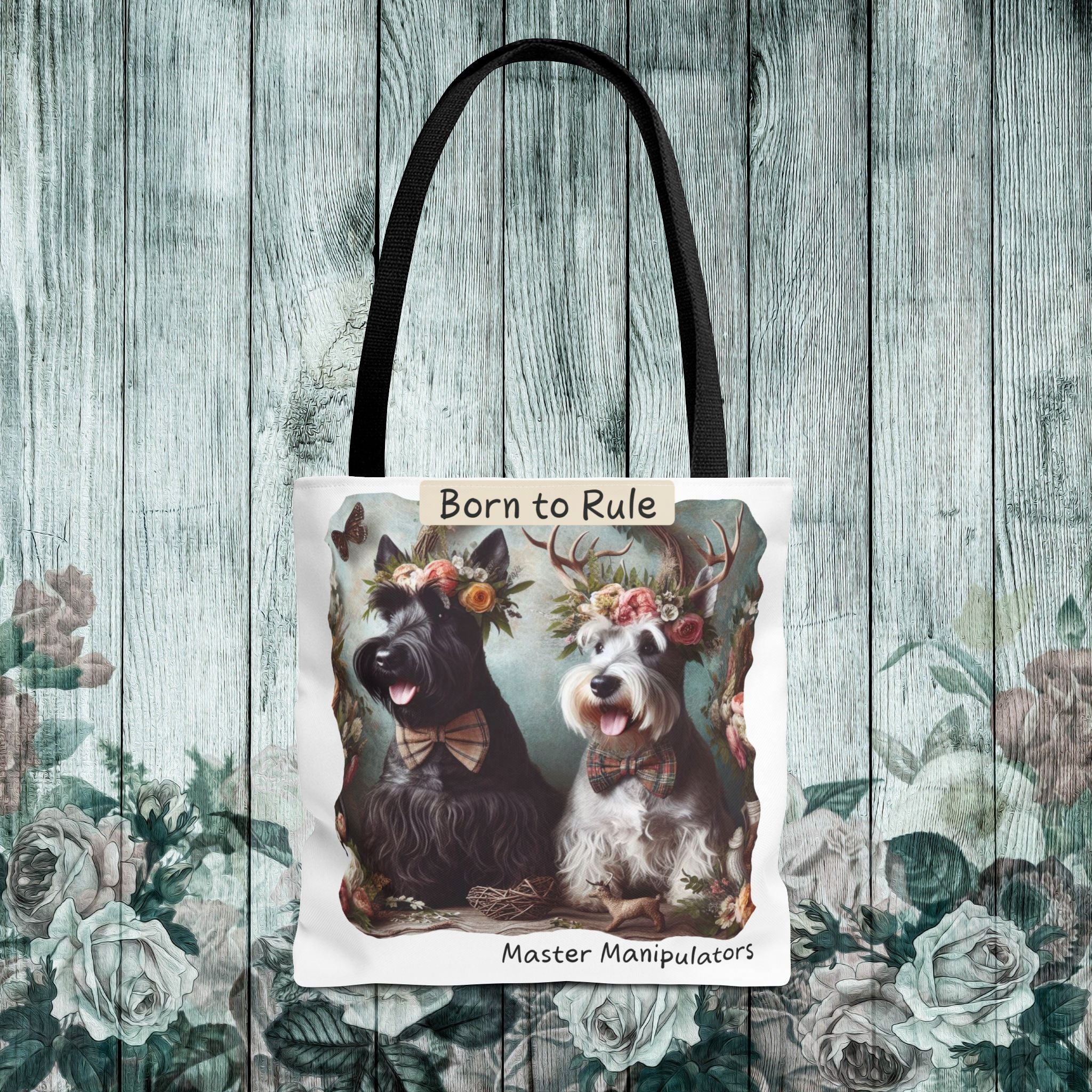 Born to Rule Dog-Themed Tote Bag - Master Manipulators Design