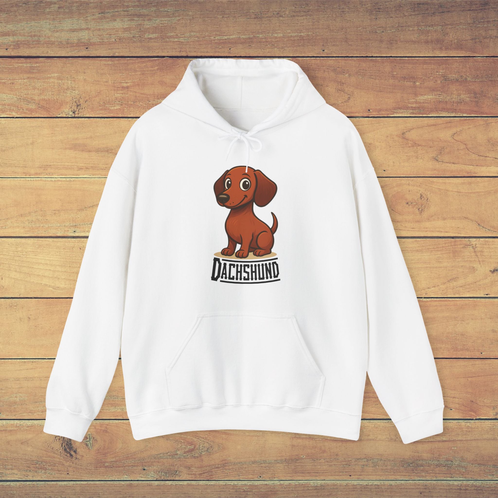 Dachshund Hoodie, Cute Dog Sweatshirt, Unisex Heavy Blend Pullover, Pet Lover Gift, Animal Enthusiast Apparel, Birthday Present