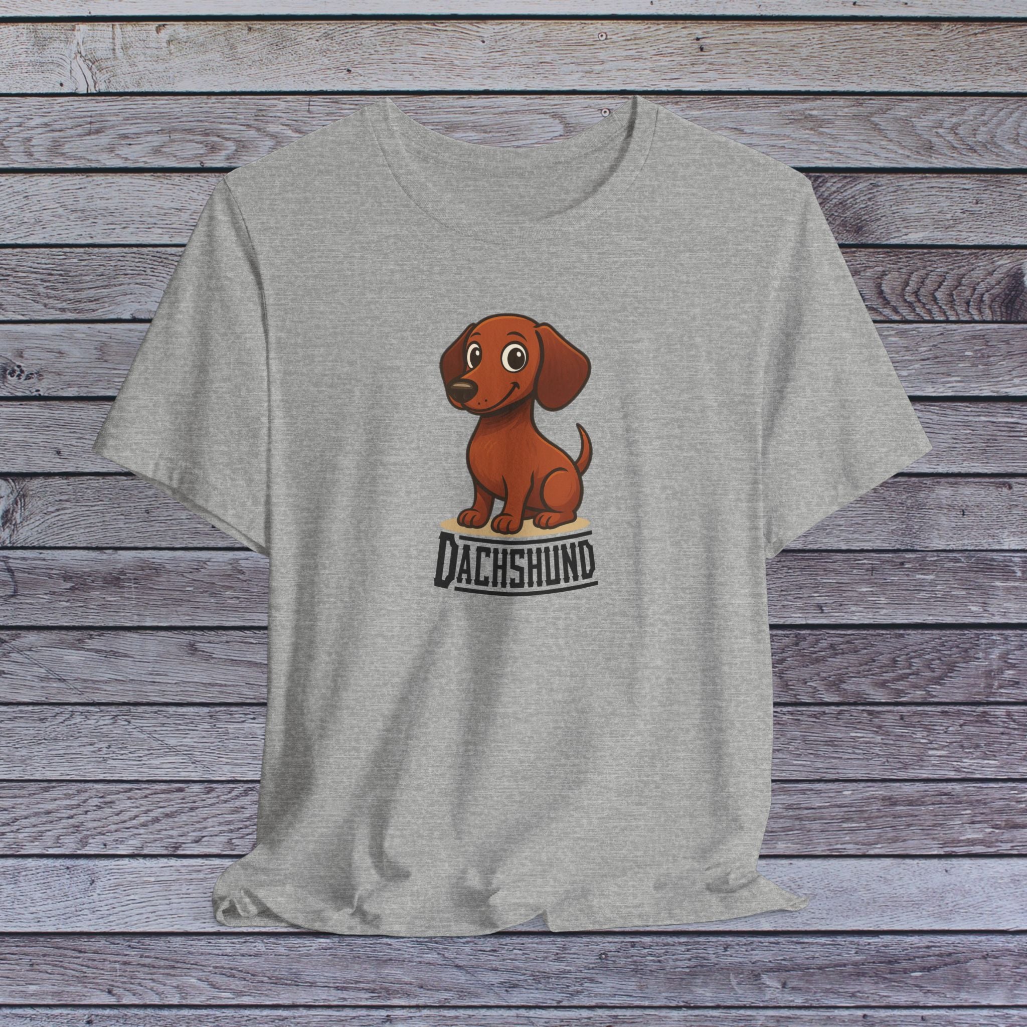 Cute Dachshund Graphic Tee for Dog Lovers, Casual Wear, Gift for Pet Owners, Animal Lover Shirt, Birthday Gift, Everyday Fashion