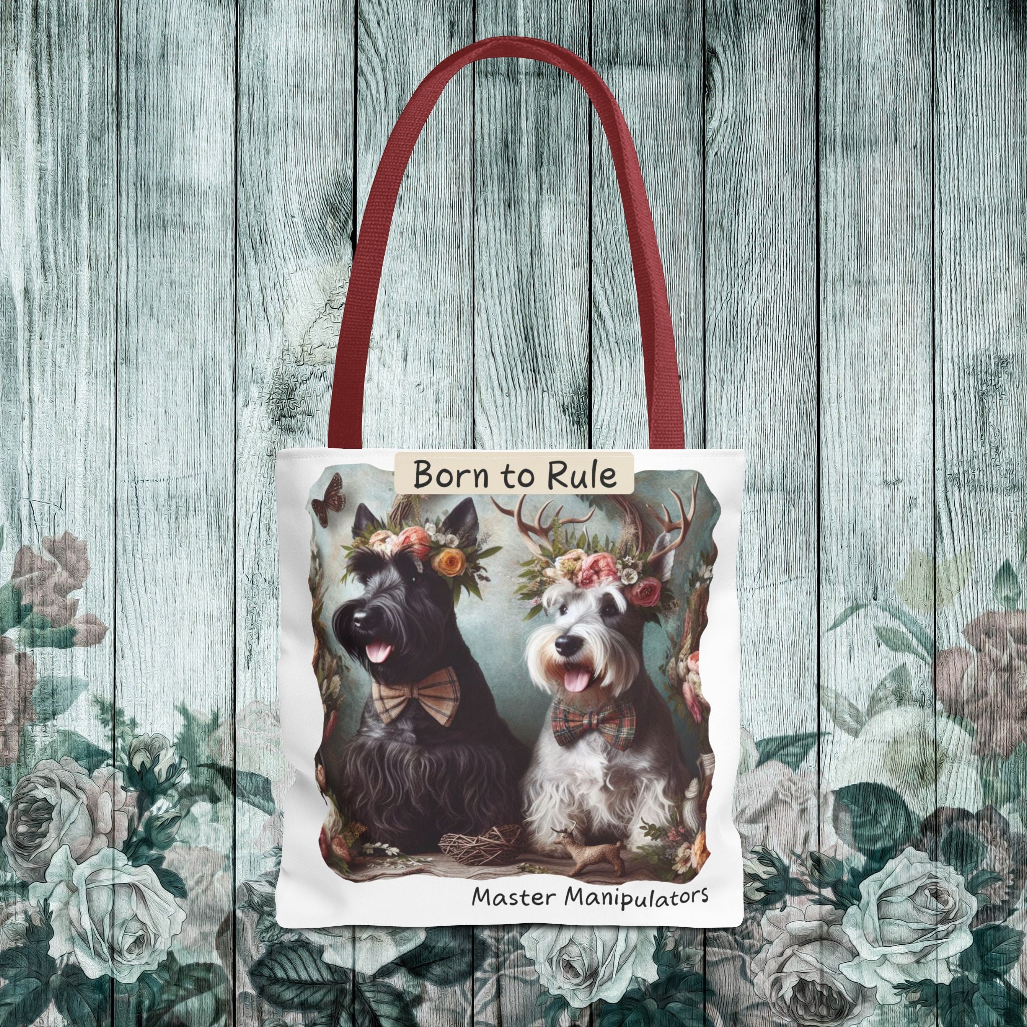 Born to Rule Dog-Themed Tote Bag - Master Manipulators Design