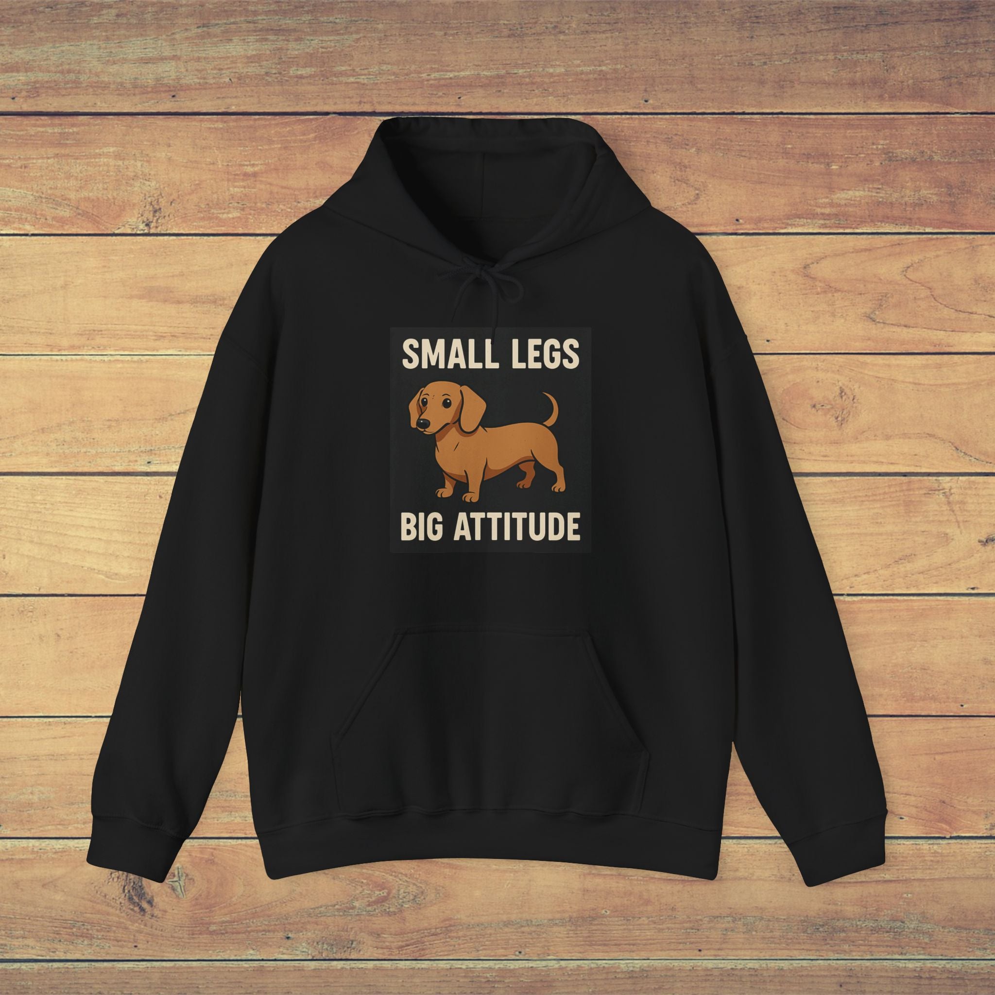 Dachshund Attitude Hoodie, Funny Dog Lover Sweatshirt, Unisex Pet Gift, Cute Canine Apparel, Cozy Hoodie for Dog Owners