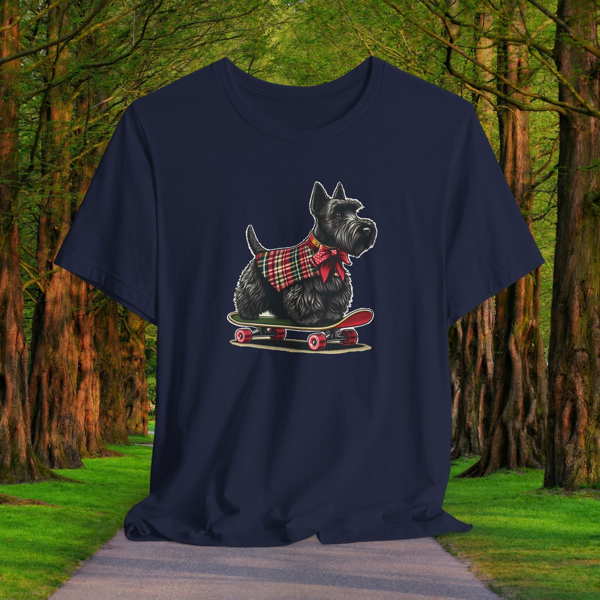 Vintage Skateboarding Dog Tee - Unisex Jersey Short Sleeve Shirt