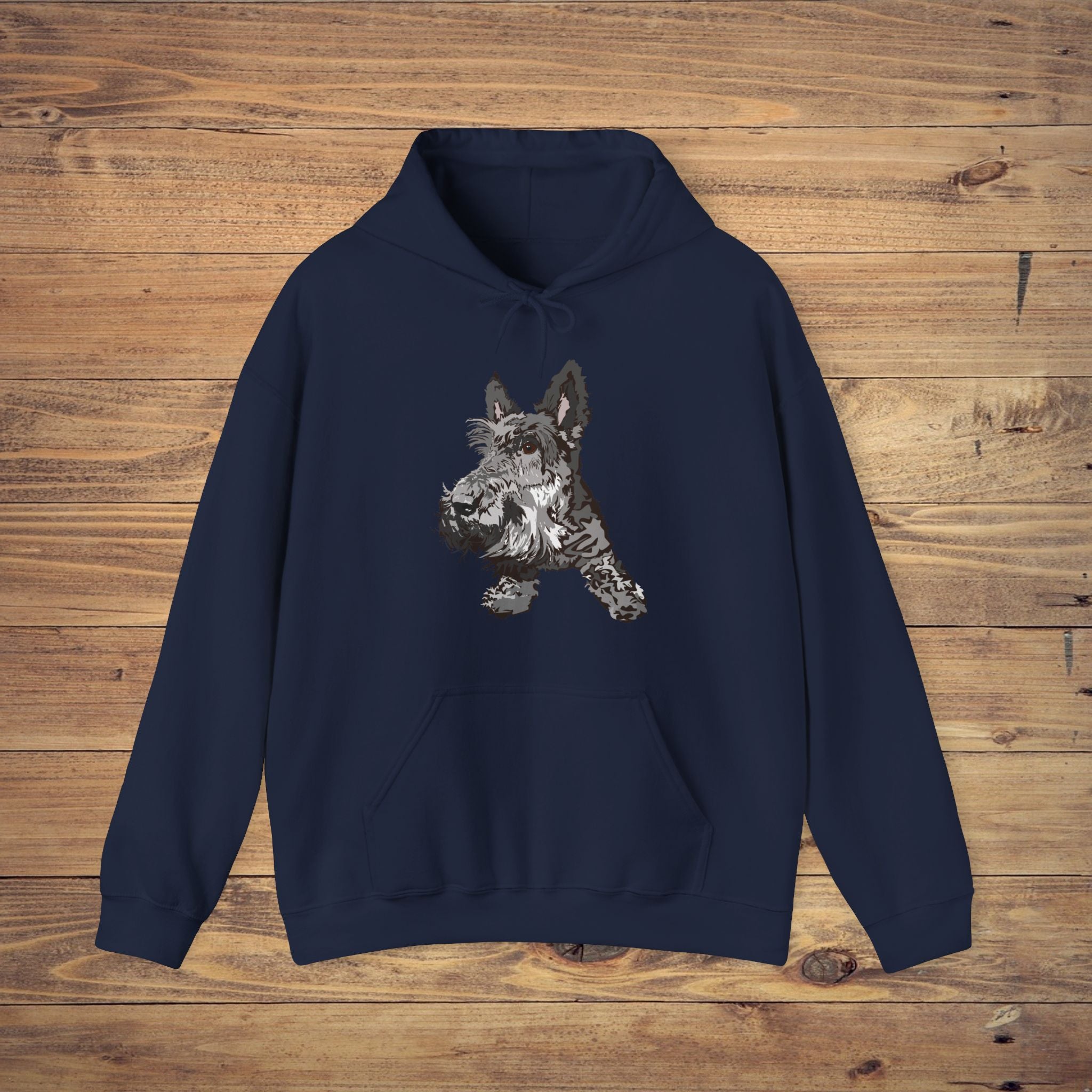 Playful Dog Print Unisex Heavy Blend Hoodie - Perfect for Pet Lovers
