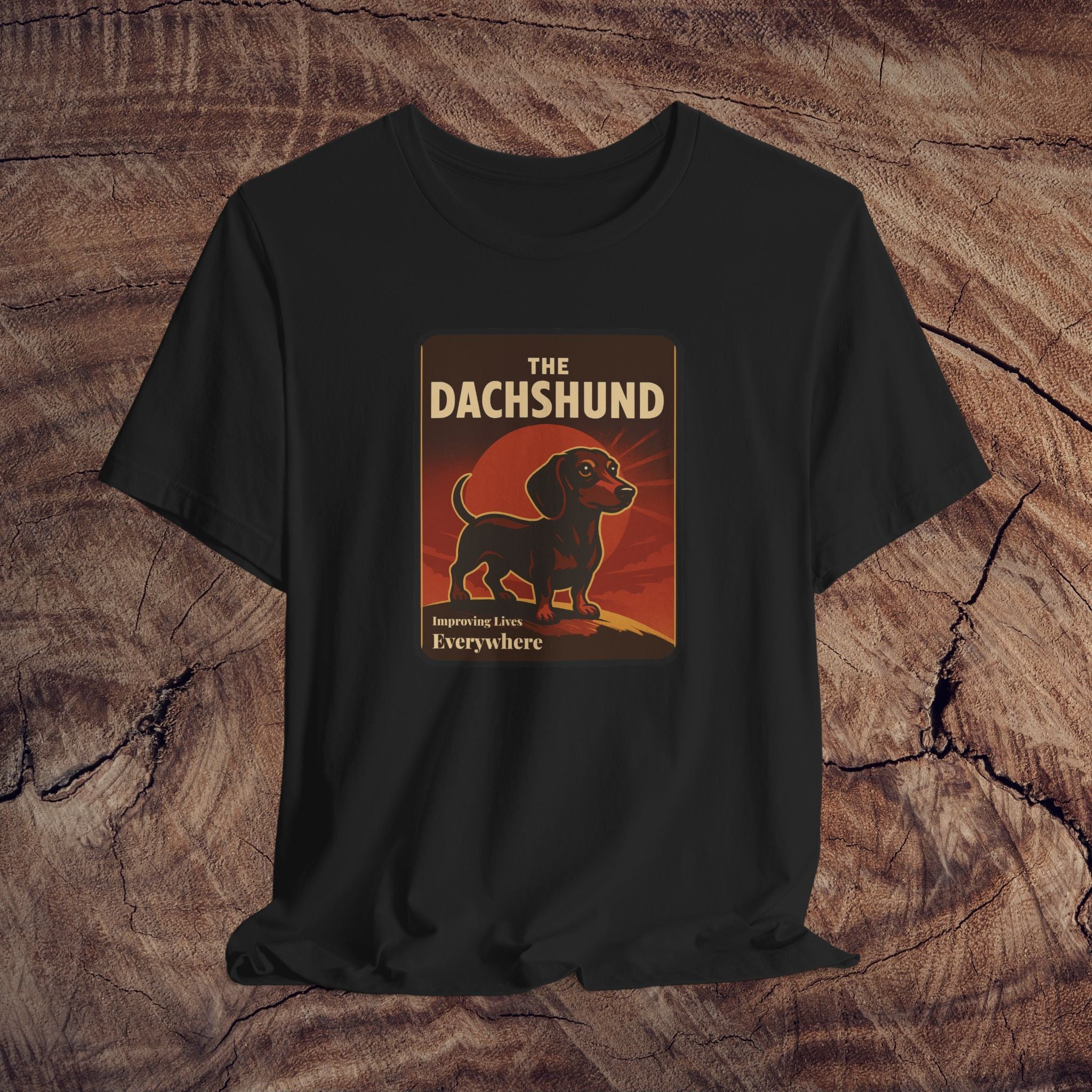 Dachshund Graphic Tee, Unisex Dog Lover Shirt, Cute Pet Gift, Animal Themed Apparel, Daschshund Art T-Shirt
