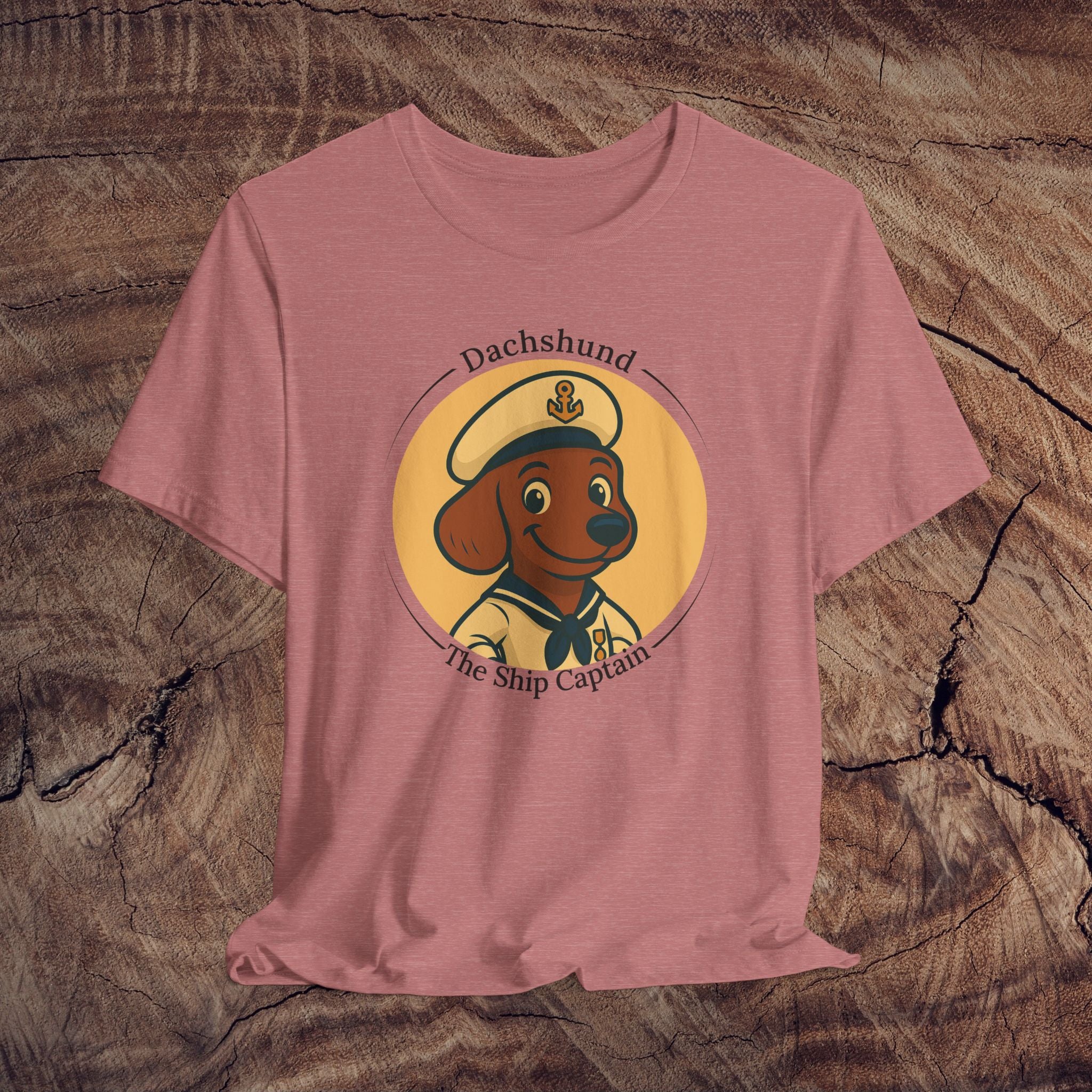 Dachshund “Ship Captain” Tee – Funny Unisex T-Shirt for Dog Moms & Dads