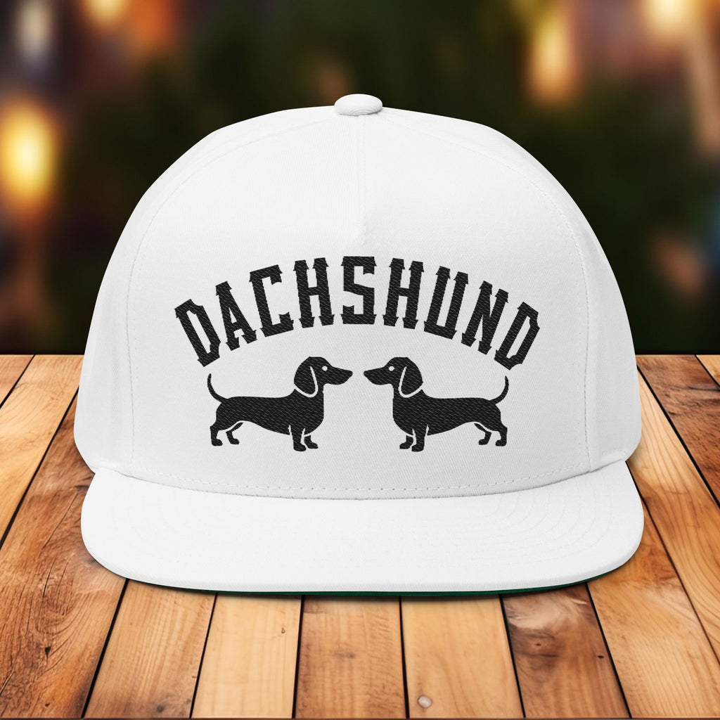 Dachshund Flat Bill Cap, Stylish Pet Lover Hat, Dog-themed Baseball Cap, Custom Embroidery Gift for Dachshund Owners, Puppy Birthday [...]