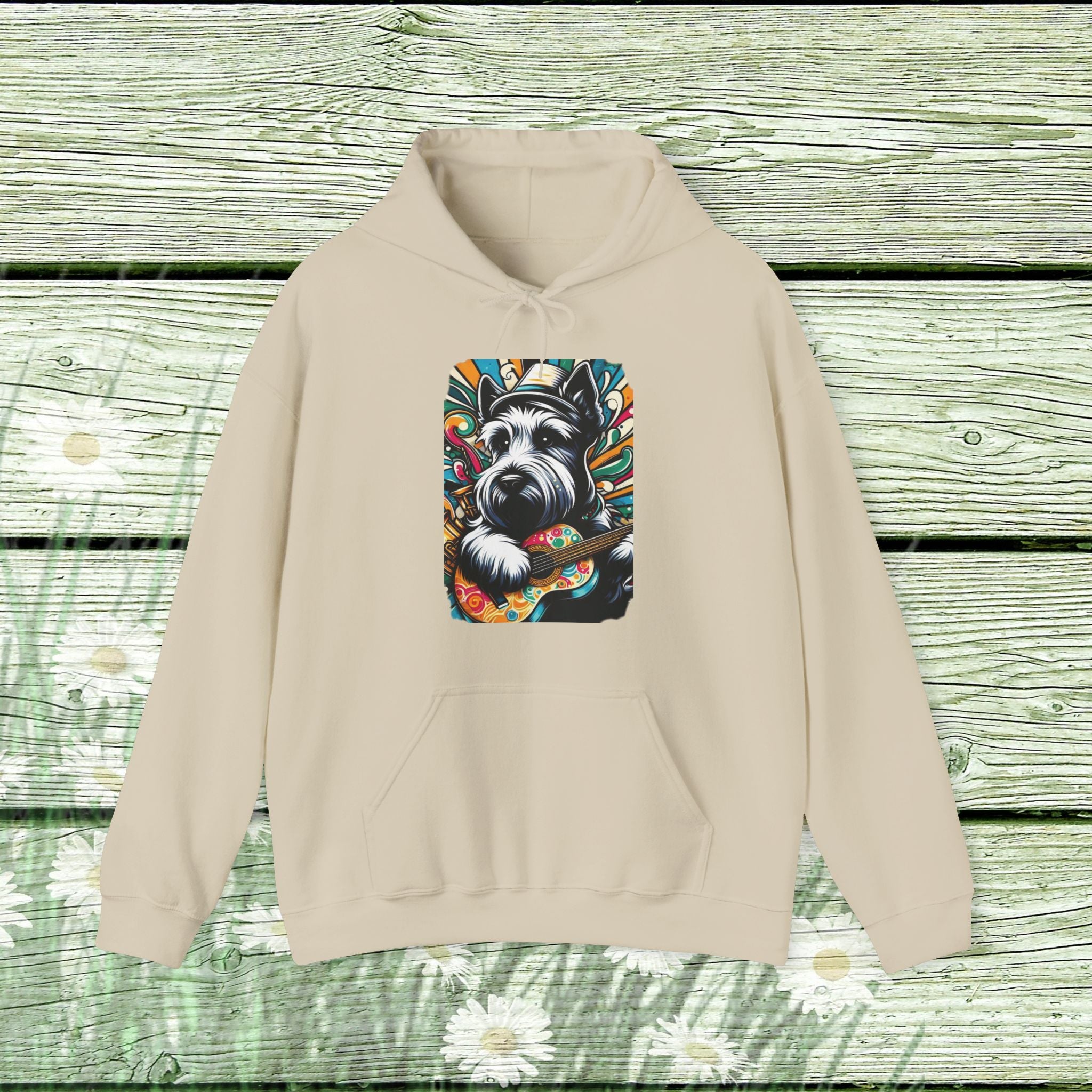 Colorful Dog Graphic Unisex Hoodie - Perfect for Pet Lovers