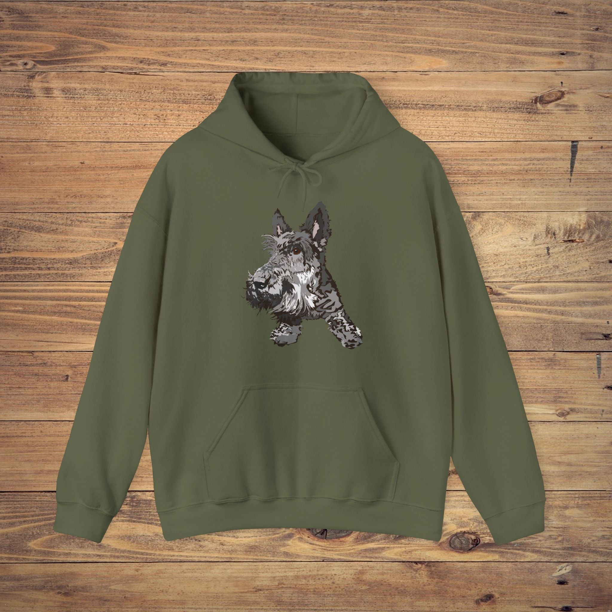 Playful Dog Print Unisex Heavy Blend Hoodie - Perfect for Pet Lovers