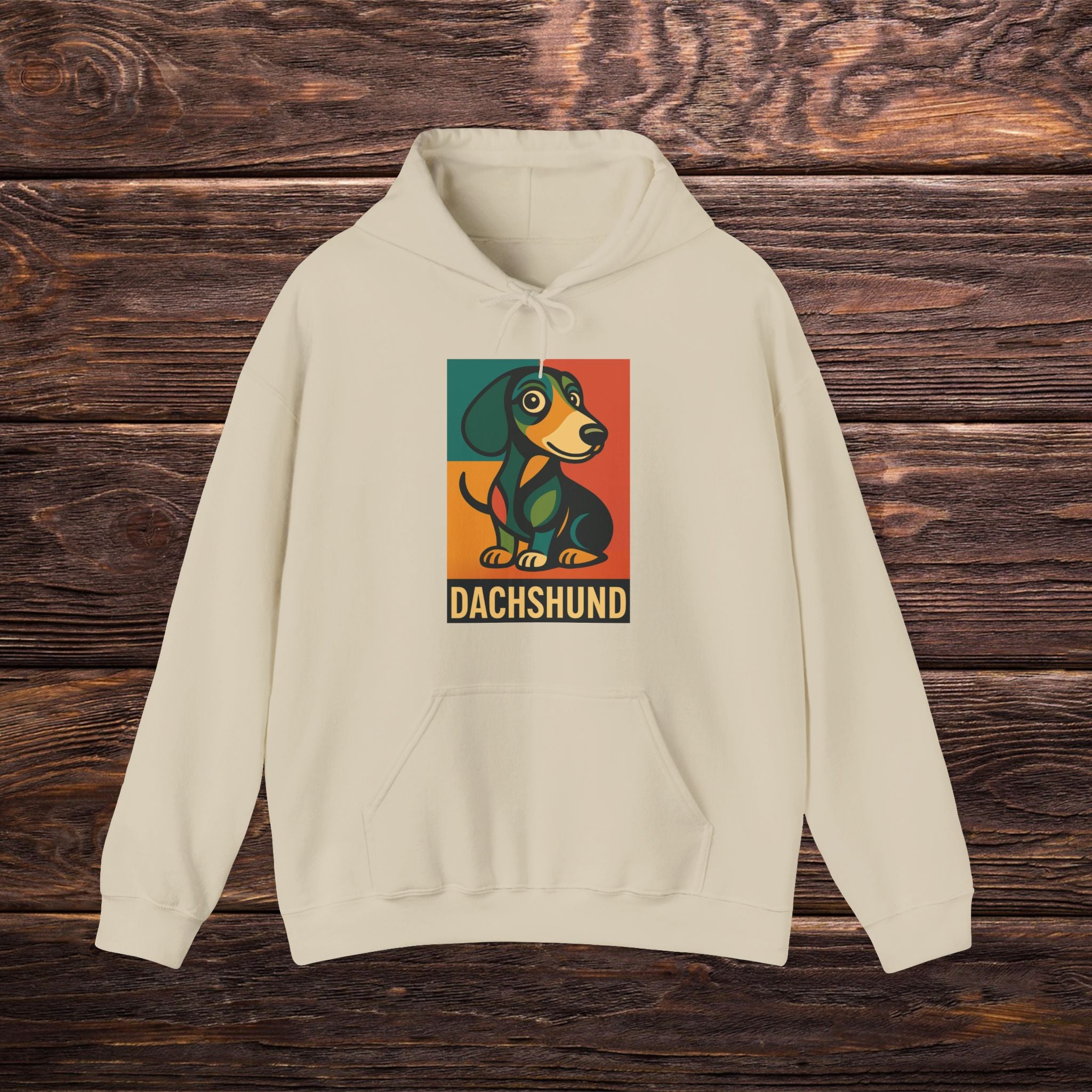Dachshund Lover's Hoodie, Unisex Sweatshirt, Dog Lover Gift, Cozy Pet Apparel, Dachshund Art, Warm Dog Sweatshirt