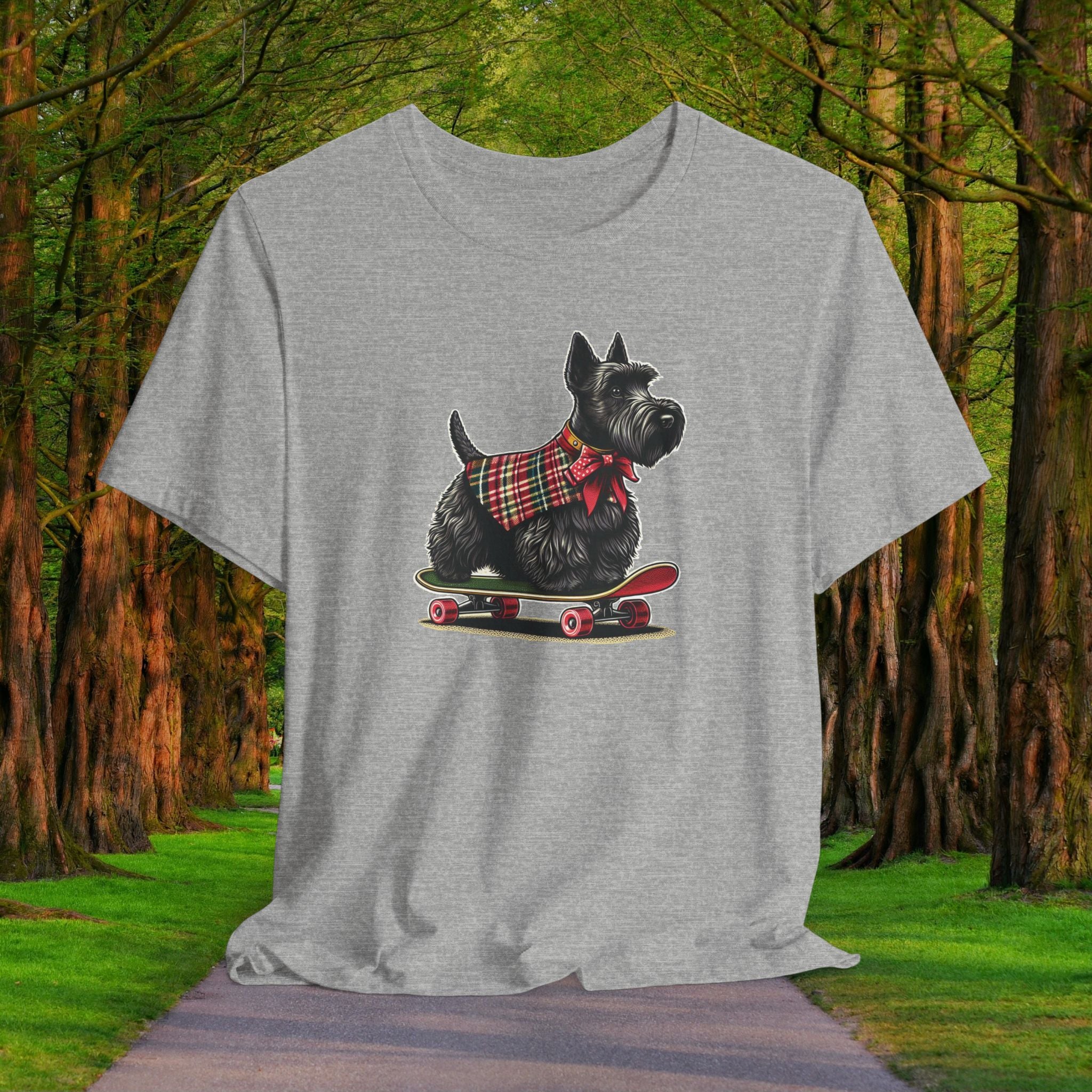 Vintage Skateboarding Dog Tee - Unisex Jersey Short Sleeve Shirt