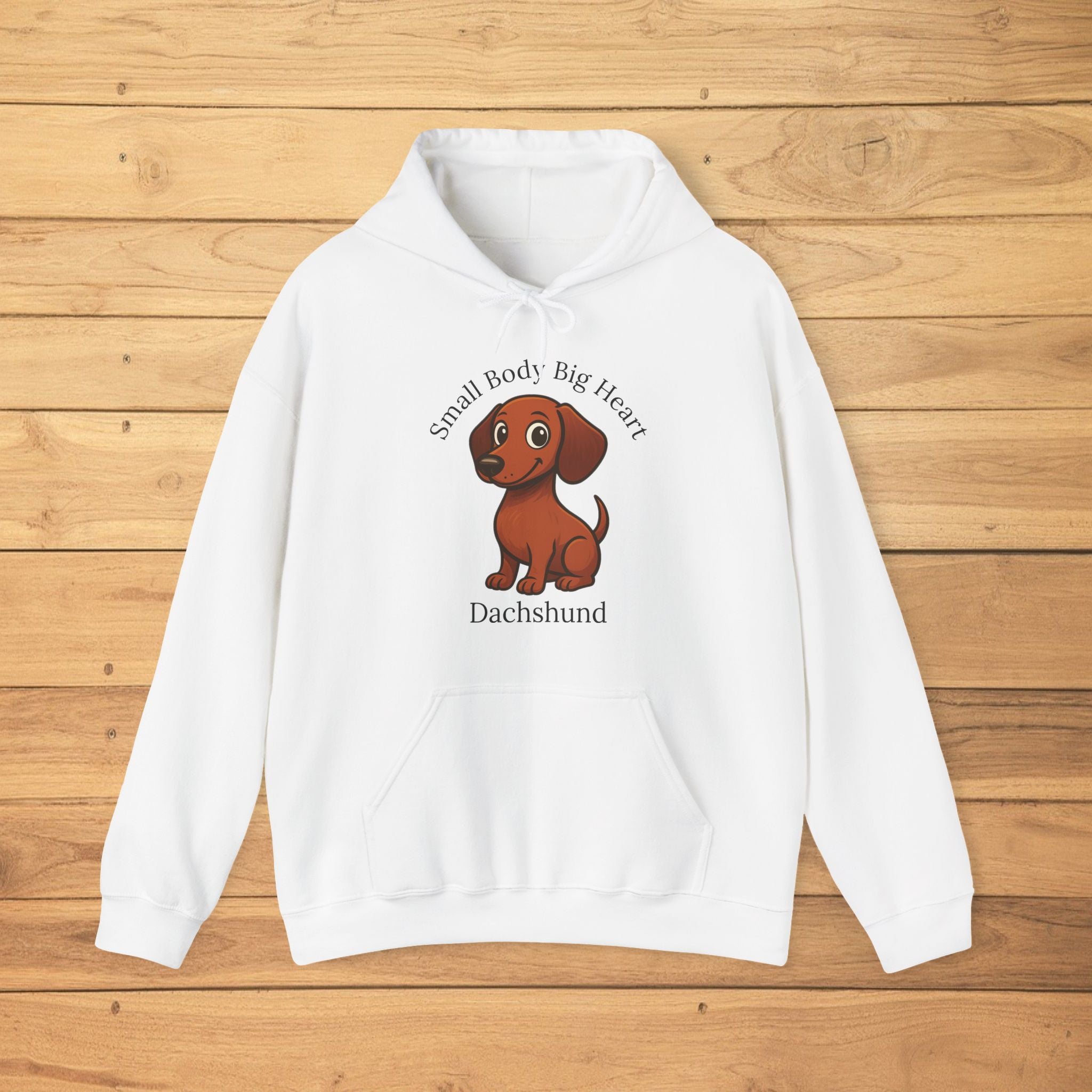 Small Body, Big Heart – Dachshund Unisex Hoodie