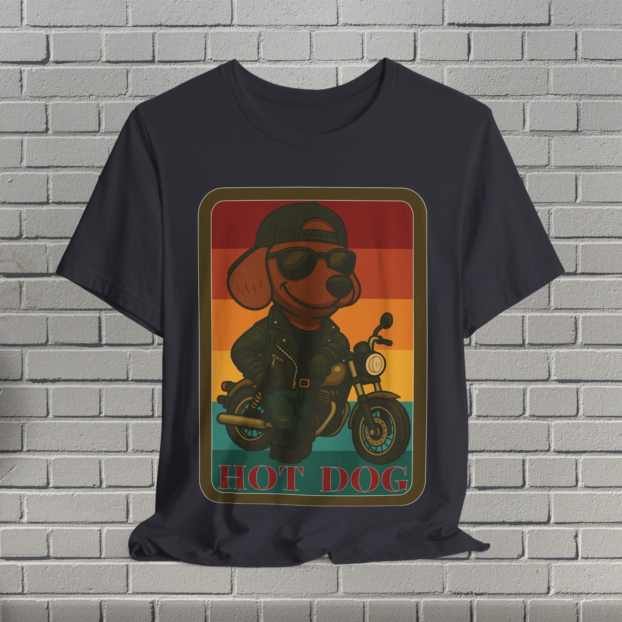 Retro Dog Lover Tee, Unisex Short Sleeve T-Shirt, Vintage Dog Motorcycle Shirt, Gift for Dog Owners, Fun Dog Apparel