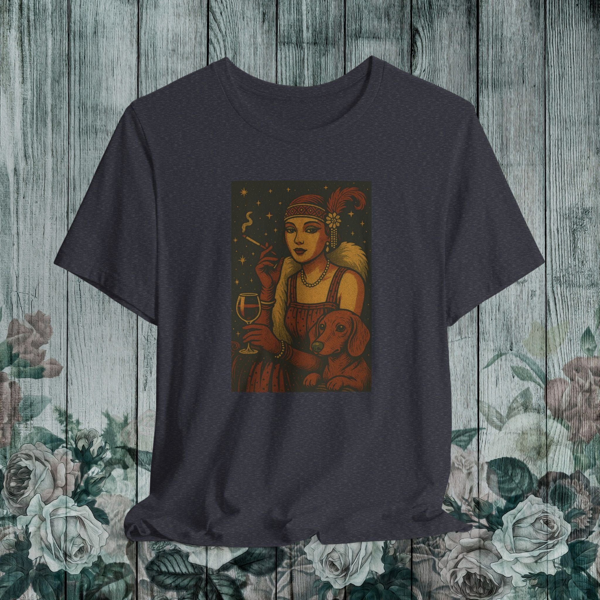 Wine O’Clock with My Daxie – Unisex Dog Lover Tee