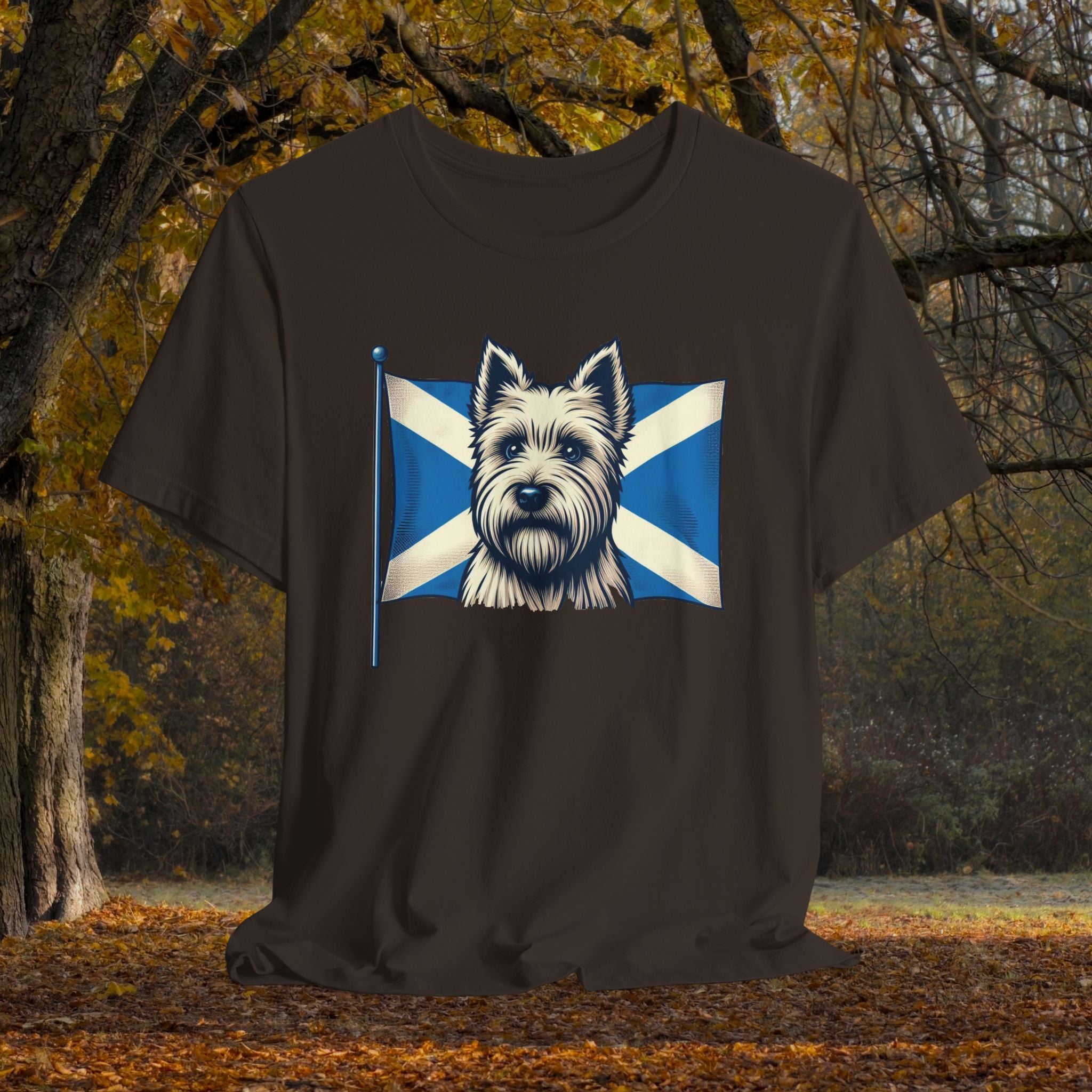 Scottish Terrier Flag Unisex Tee - Perfect for Dog Lovers