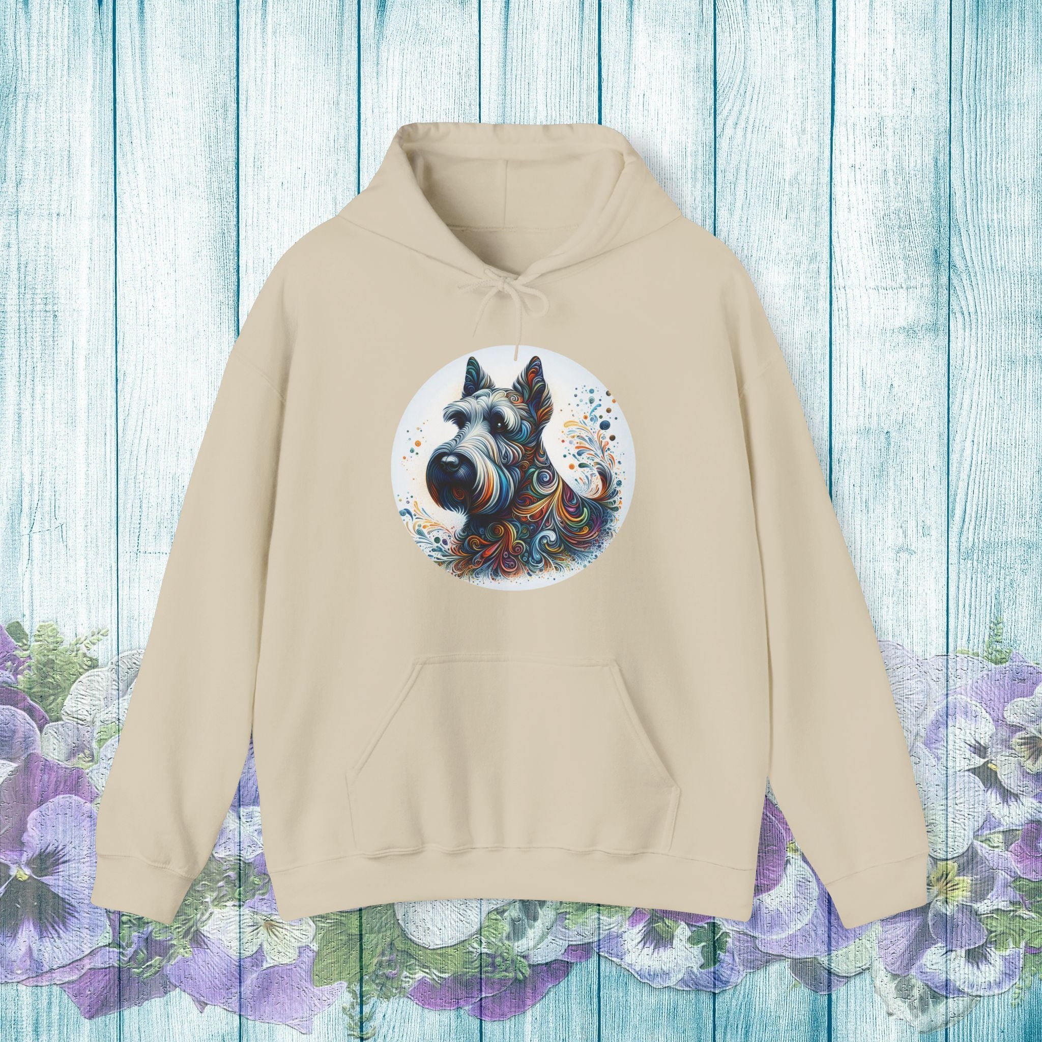 Colorful Scottish Terrier Hoodie - Unisex Heavy Blend Sweatshirt