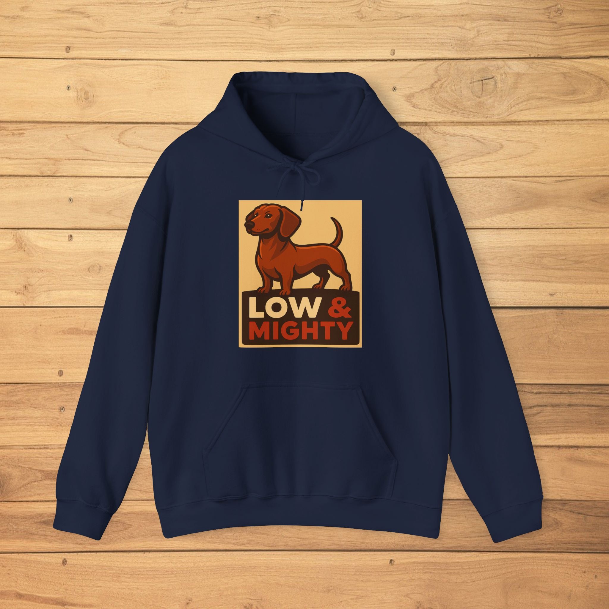 Low and Mighty – Dachshund Power Hoodie