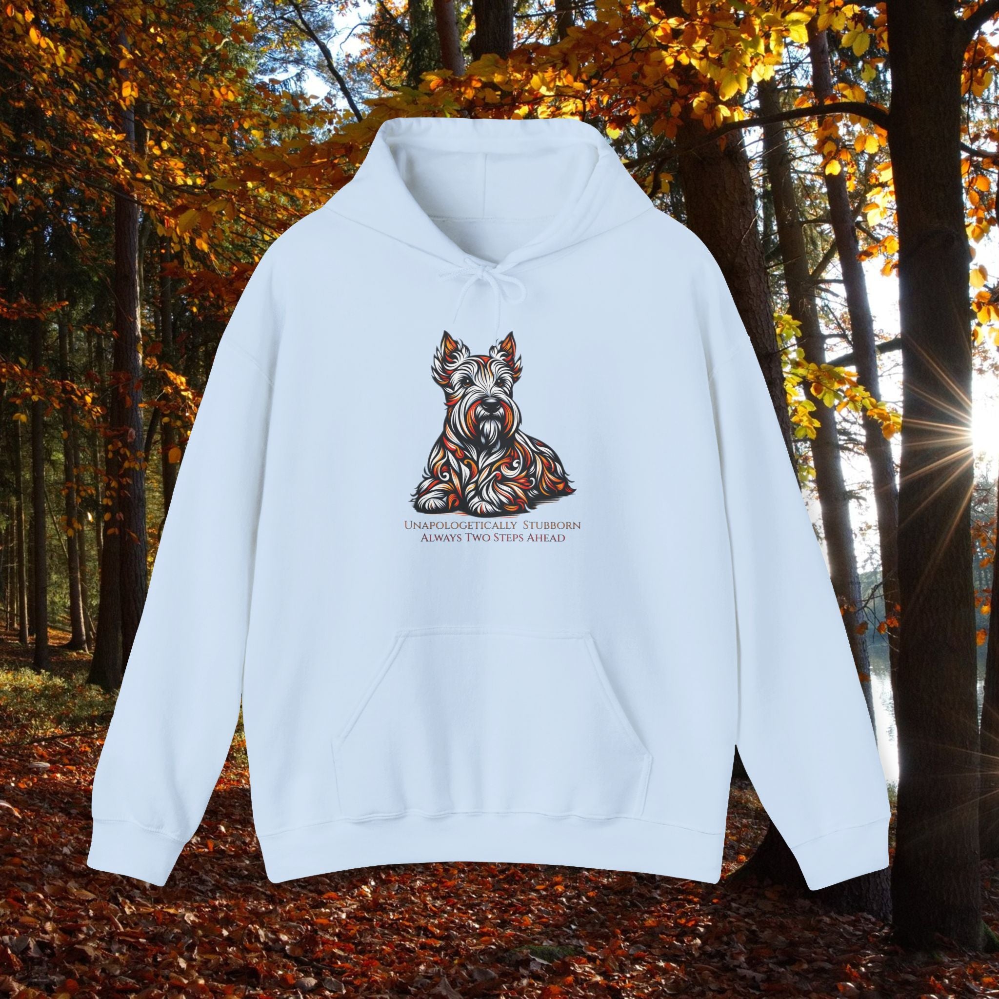 Unisex Hooded Sweatshirt - Unapologetically Stubborn Dog Design