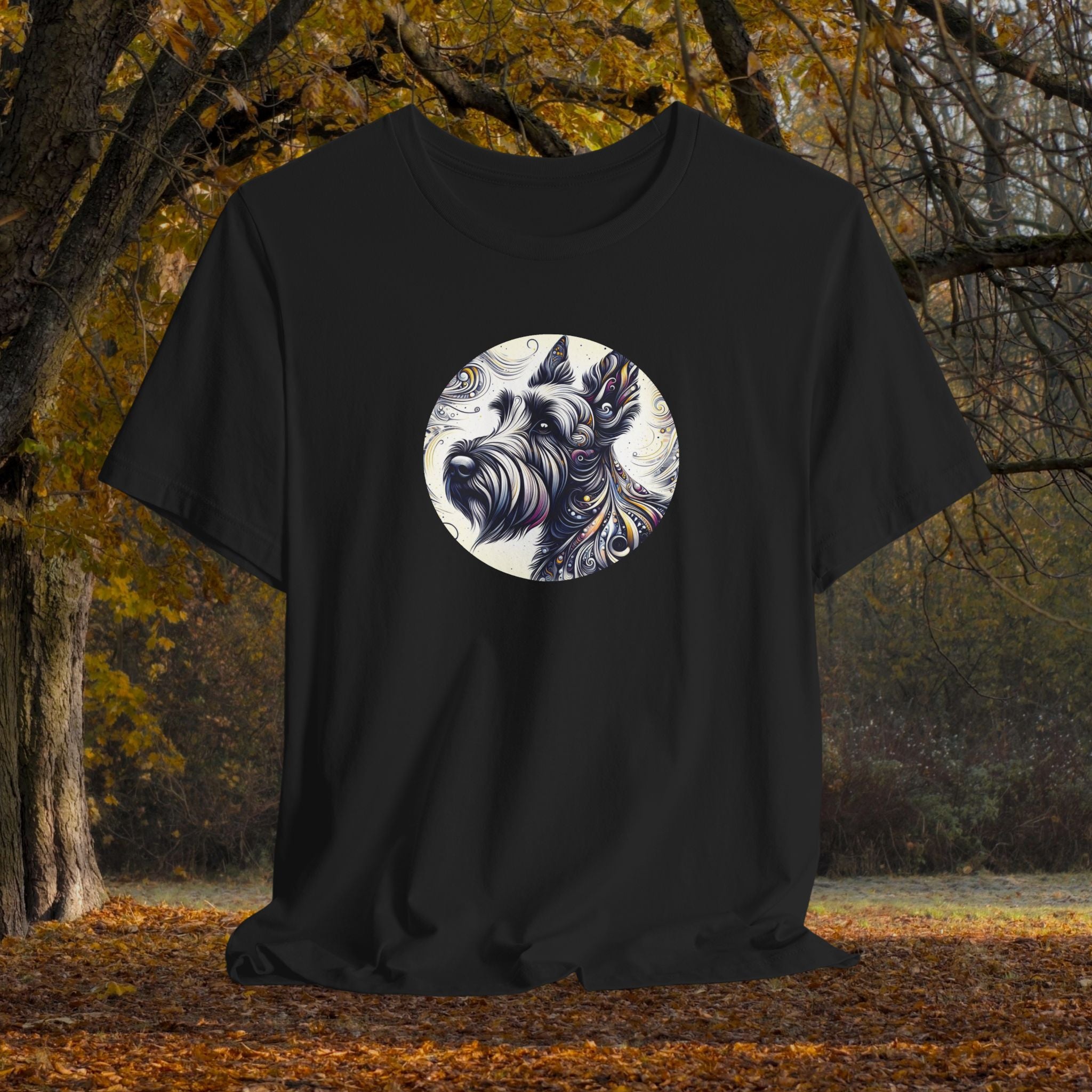 Artistic Scottish Terrier Unisex Jersey Tee - Perfect for Dog Lovers!