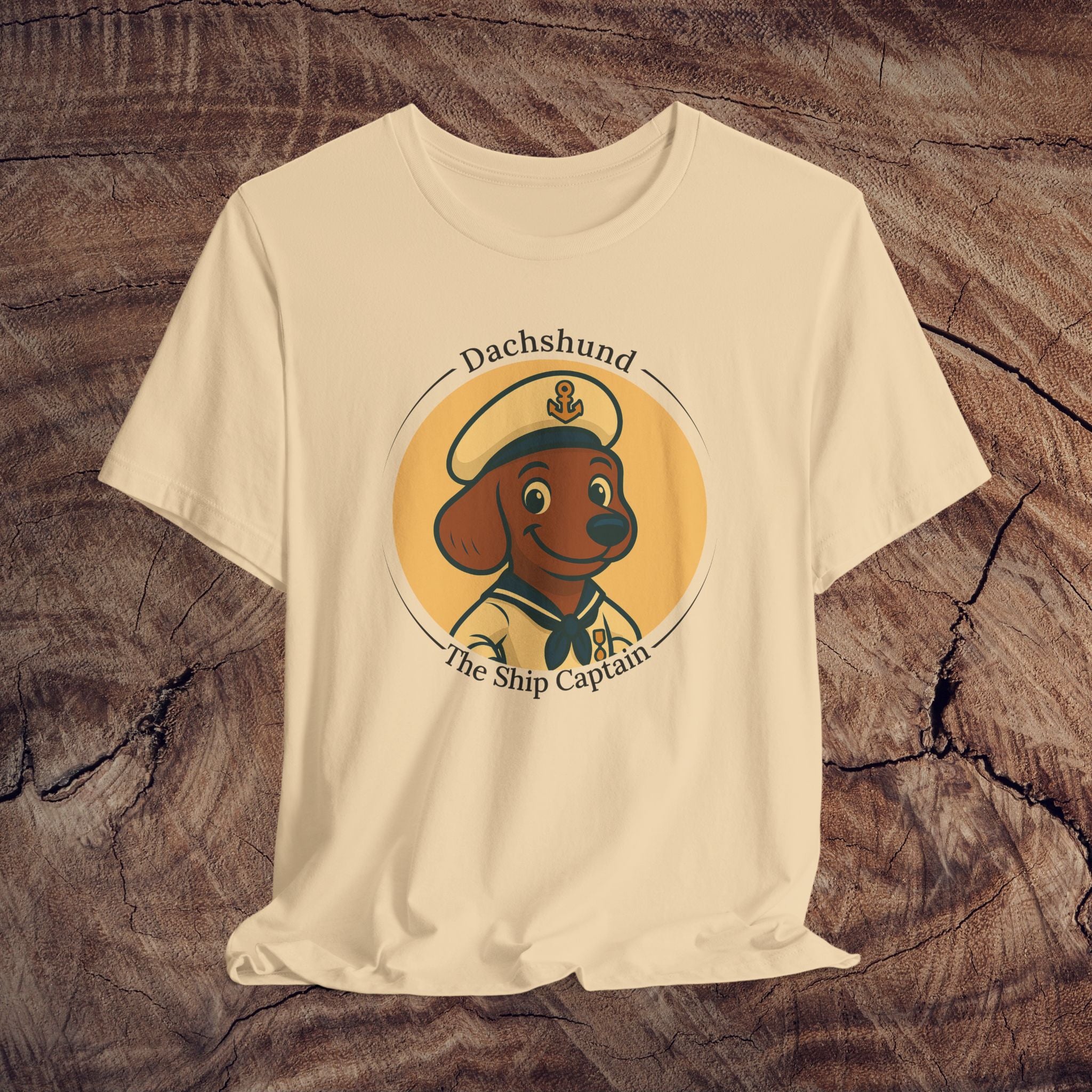 Dachshund “Ship Captain” Tee – Funny Unisex T-Shirt for Dog Moms & Dads