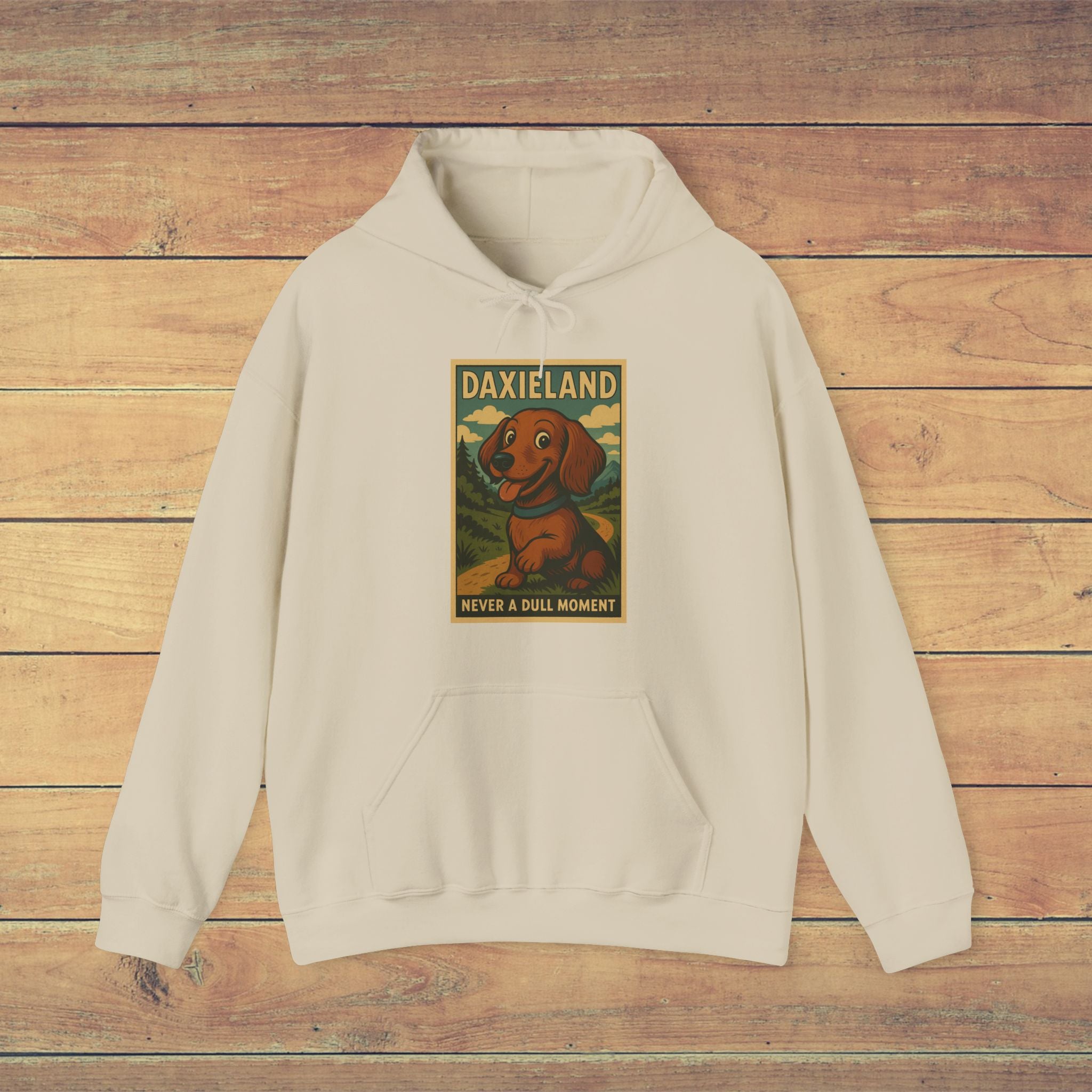 Daxieland Dog Lover’s Hoodie, Fun Pet Sweater, Cozy Gift for Dog Owners, Animal Lover Apparel, Unique Dog-Themed Sweatshirt