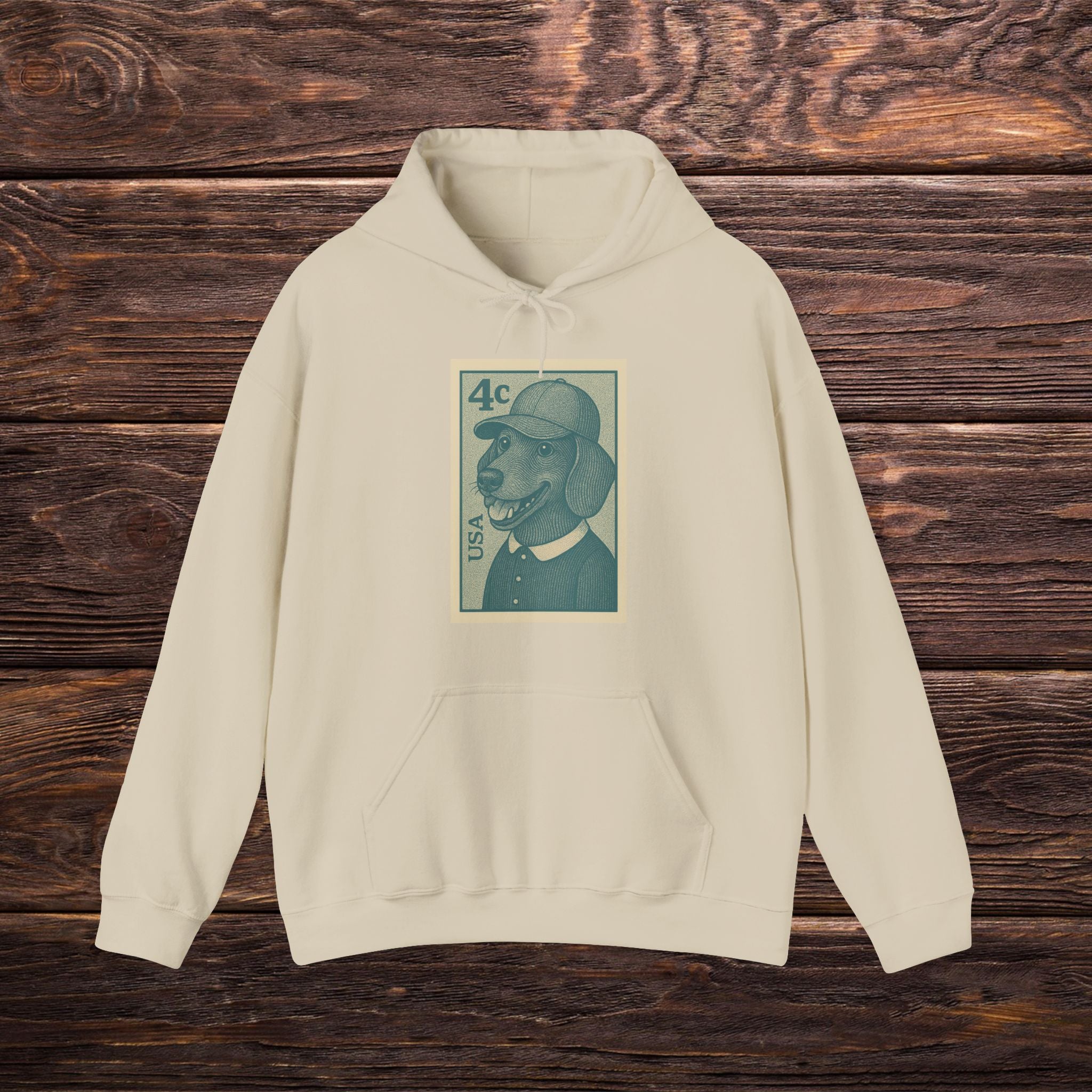 Vintage Dog Portrait Hoodie, Comfy Unisex Sweatshirt, Dog Lover Gift, Unique Animal Art, Perfect for Pet Parents