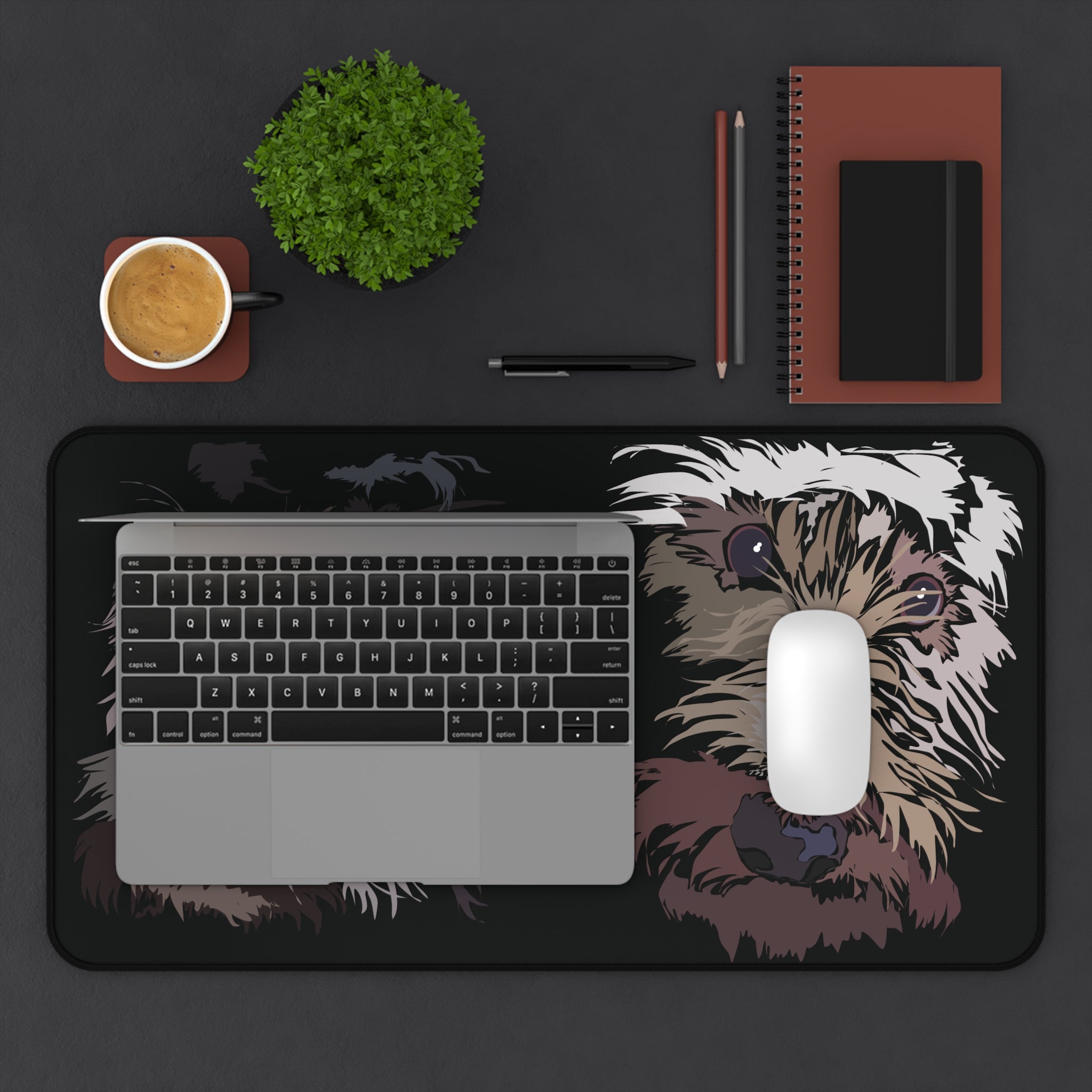 Personalized Dog Portrait Desk Mat - Ideal for Pet Lovers