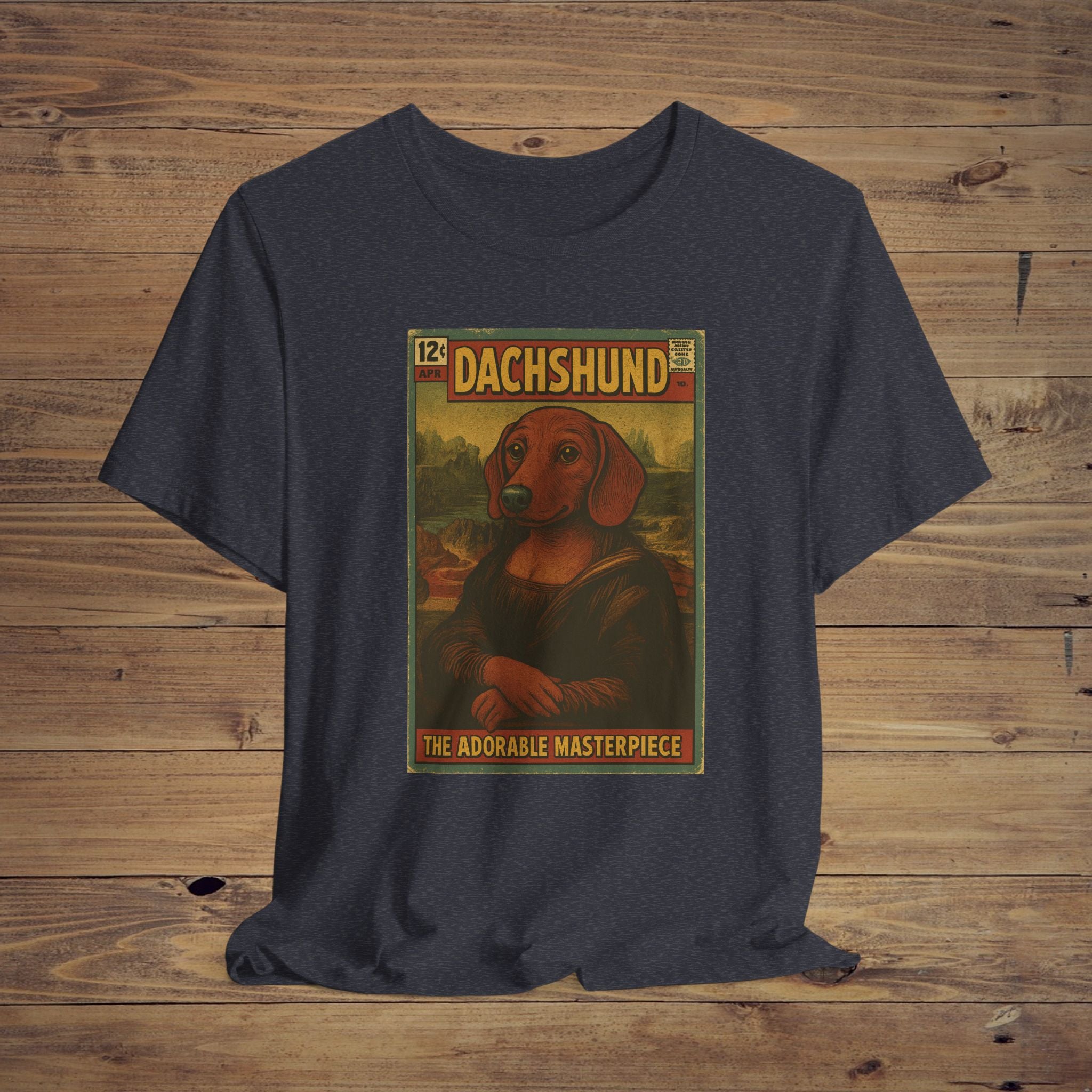 Dachshund Art Tee, Cute Dog Lover T-Shirt, Pet Gift for Dog Owners, Funny Animal Tee, Unique Dachshund Apparel, Gift for Dog Lovers