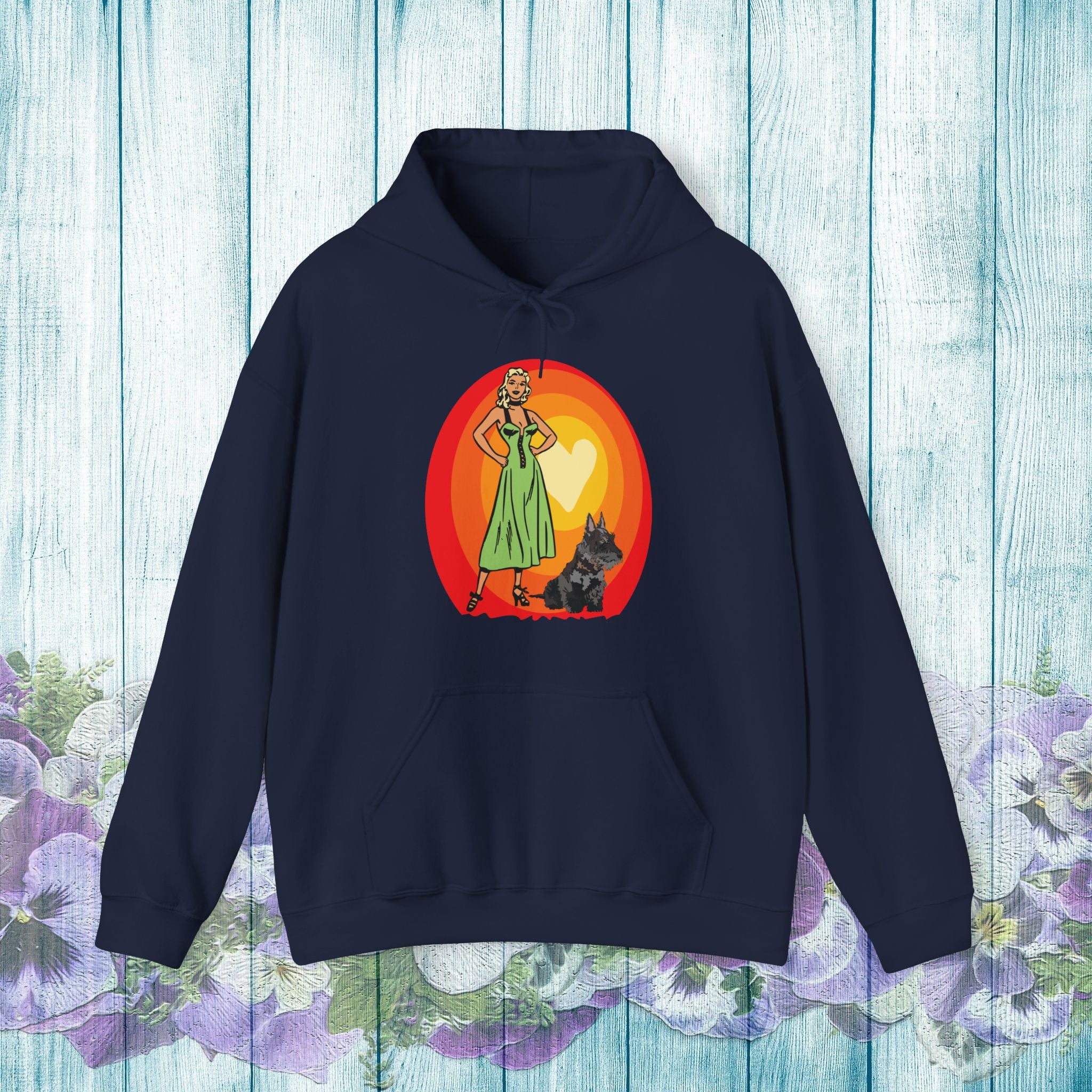 Vintage Style Dog Lover Hoodie - Unisex Heavy Blend™ Sweatshirt