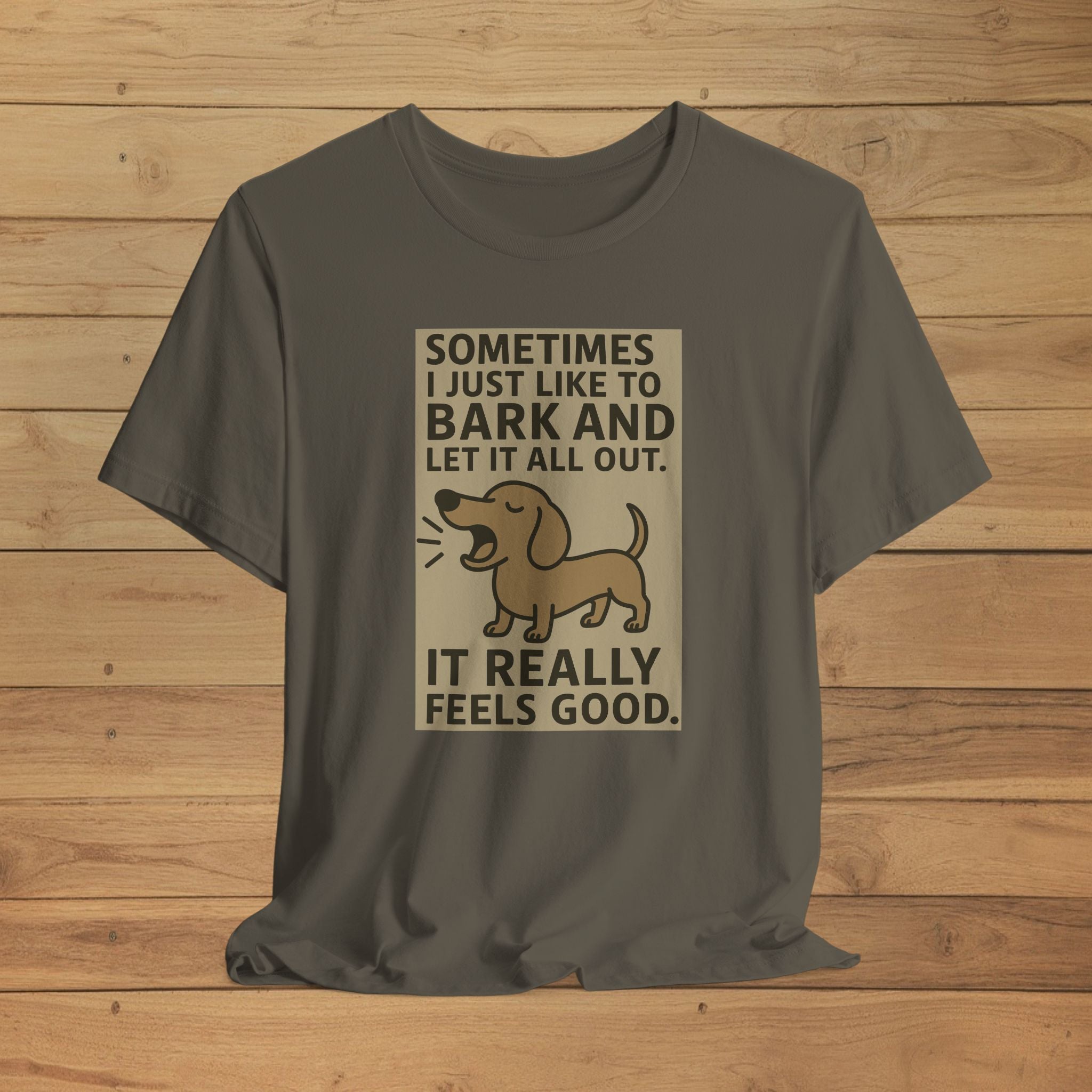 Feel Good Bark Tee, Funny Dog Shirt, Pet Lover Gift, Casual Summer Tee, Dog Owner Apparel, Birthday Gift