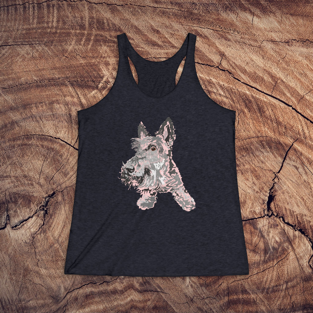 Artistic Scottish Terrier Tank Top