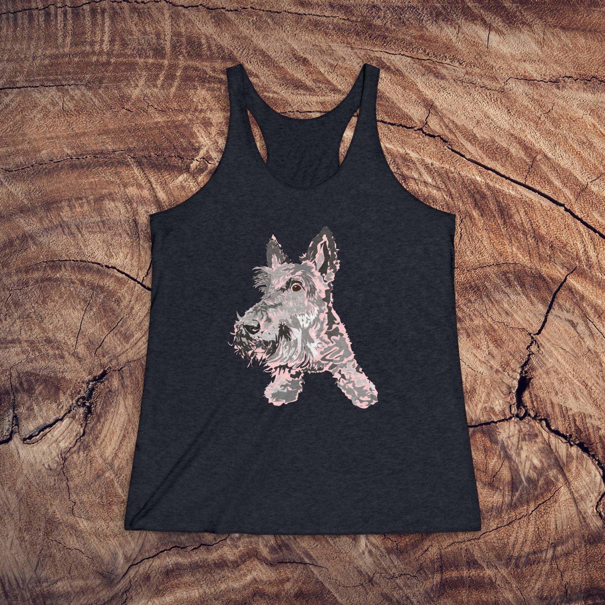 Artistic Scottish Terrier Tank Top