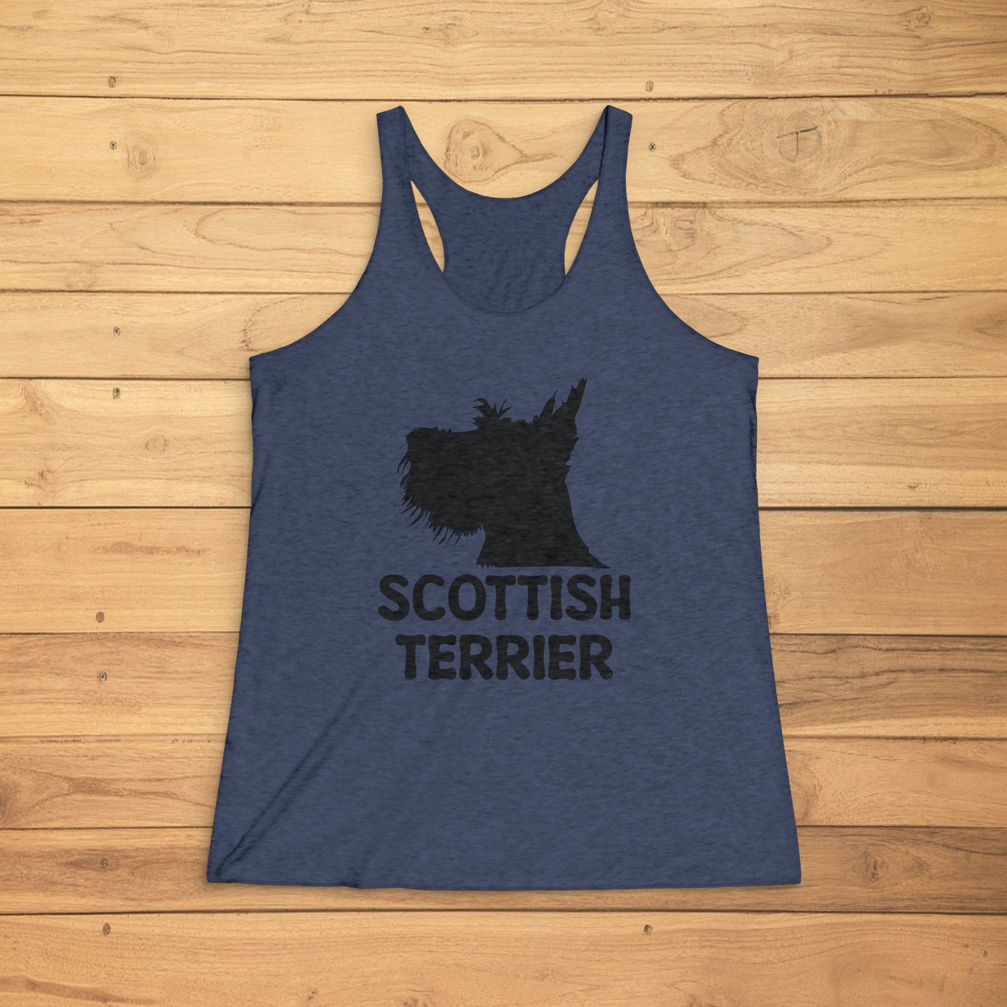 Scottish Terrier Tank Top — Silhouette Dog Lover Racerback