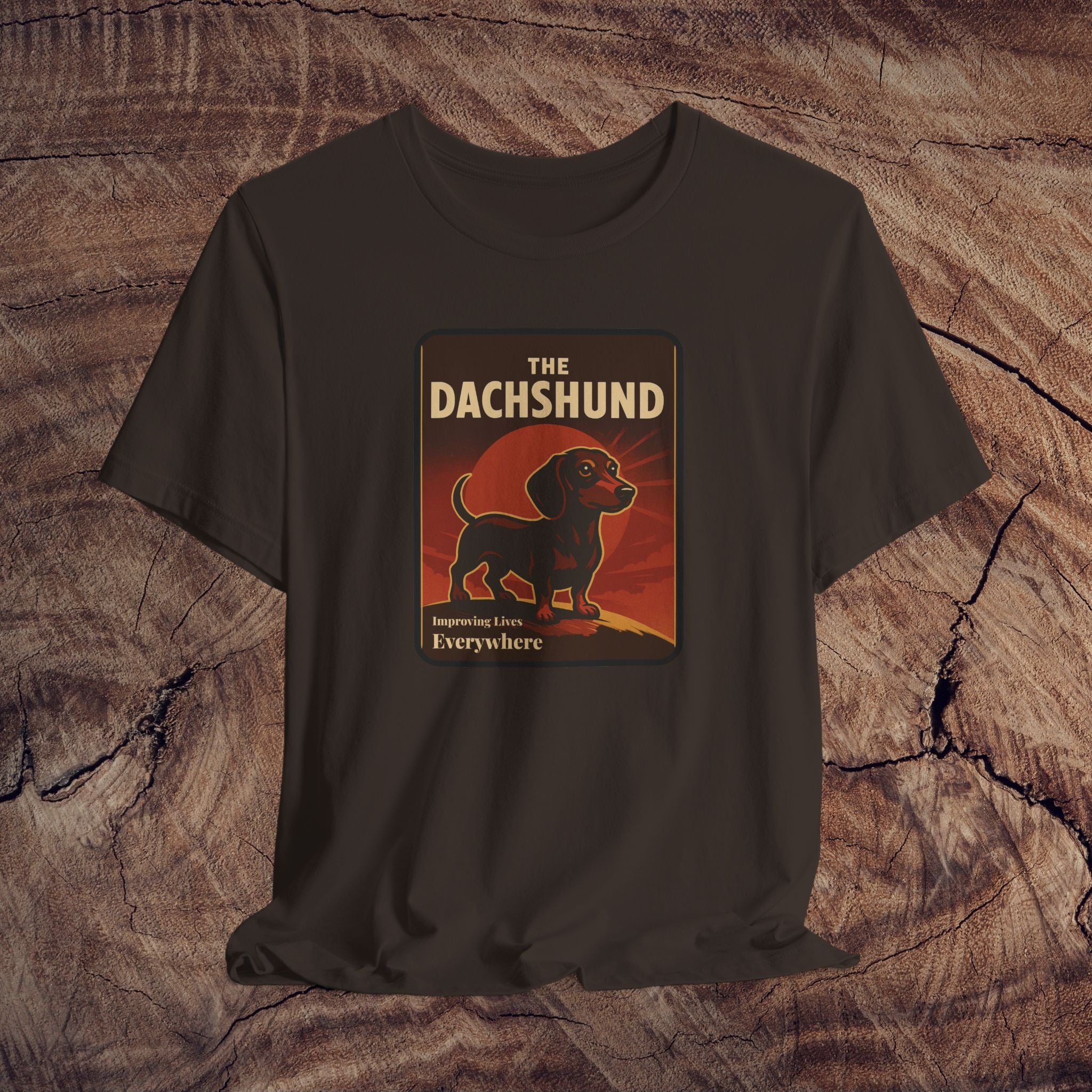 Dachshund Graphic Tee, Unisex Dog Lover Shirt, Cute Pet Gift, Animal Themed Apparel, Daschshund Art T-Shirt