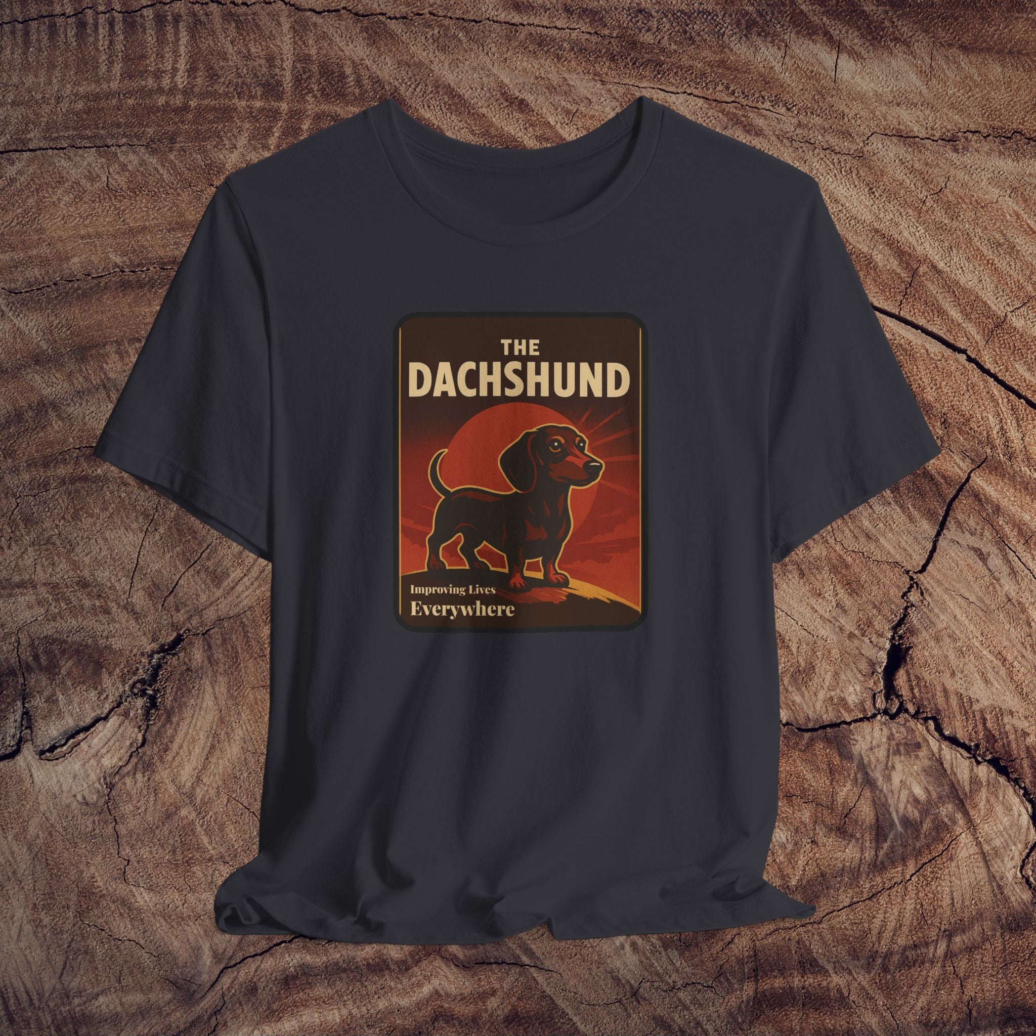Dachshund Graphic Tee, Unisex Dog Lover Shirt, Cute Pet Gift, Animal Themed Apparel, Daschshund Art T-Shirt