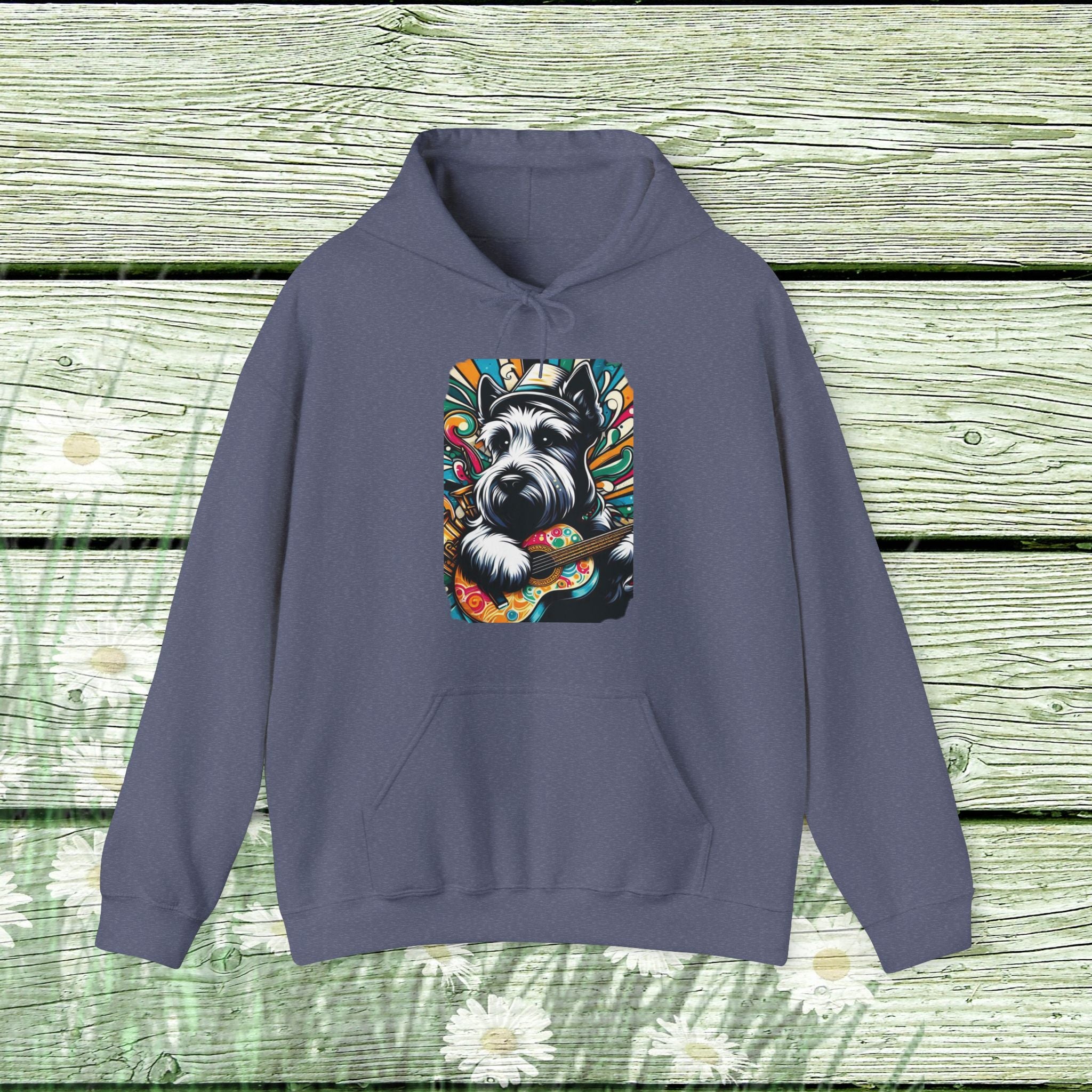 Colorful Dog Graphic Unisex Hoodie - Perfect for Pet Lovers