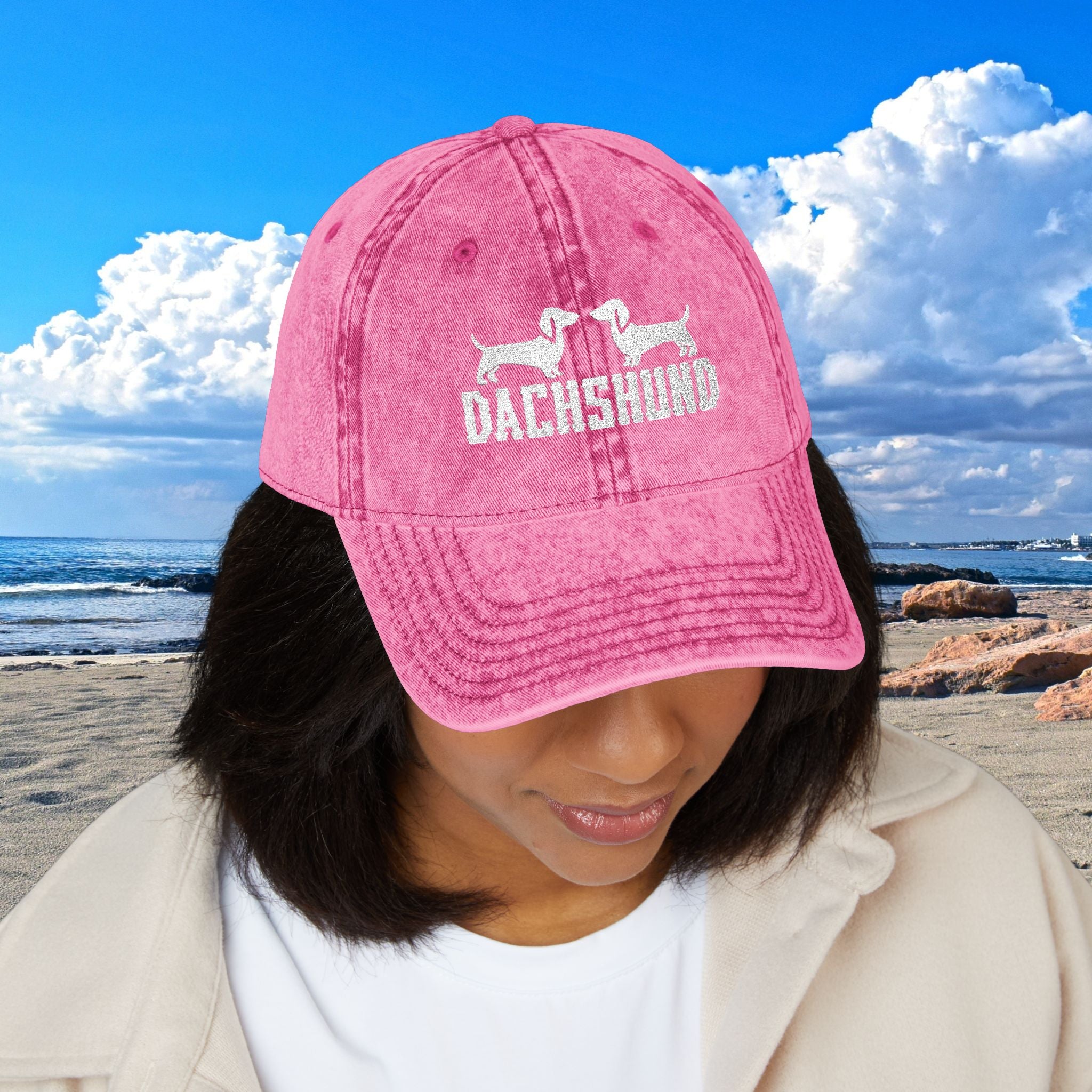 Vintage Dachshund Cap, Dog Lover’s Hat, Vintage Style Baseball Cap, Pet Owner Gift, Casual Outdoor Accessory