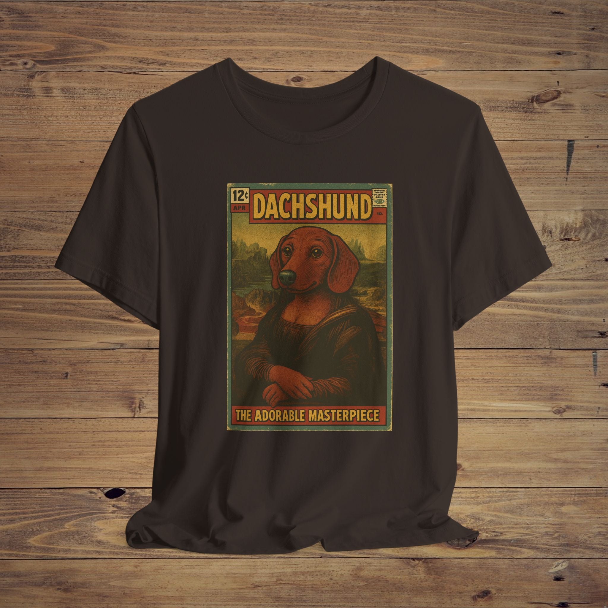 Dachshund Art Tee, Cute Dog Lover T-Shirt, Pet Gift for Dog Owners, Funny Animal Tee, Unique Dachshund Apparel, Gift for Dog Lovers