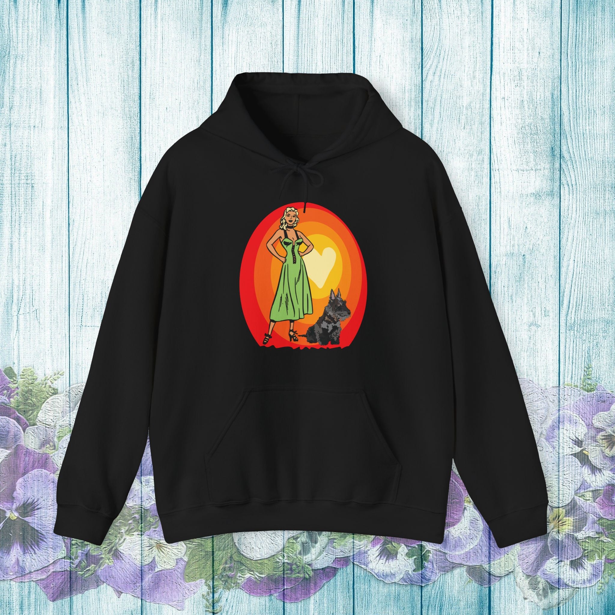 Vintage Style Dog Lover Hoodie - Unisex Heavy Blend™ Sweatshirt