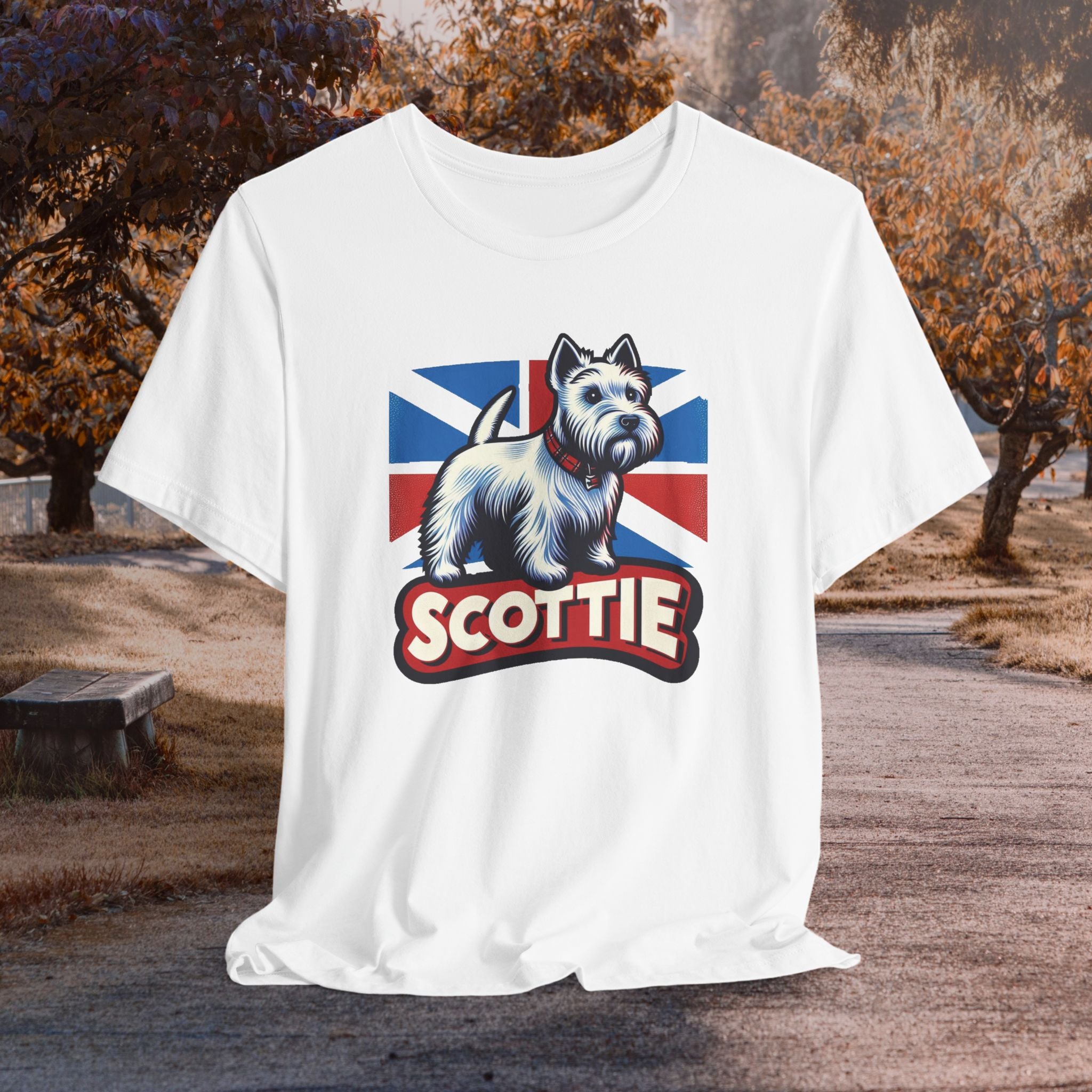 Scottie Dog Graphic Tee - Unisex Jersey Short Sleeve T-Shirt